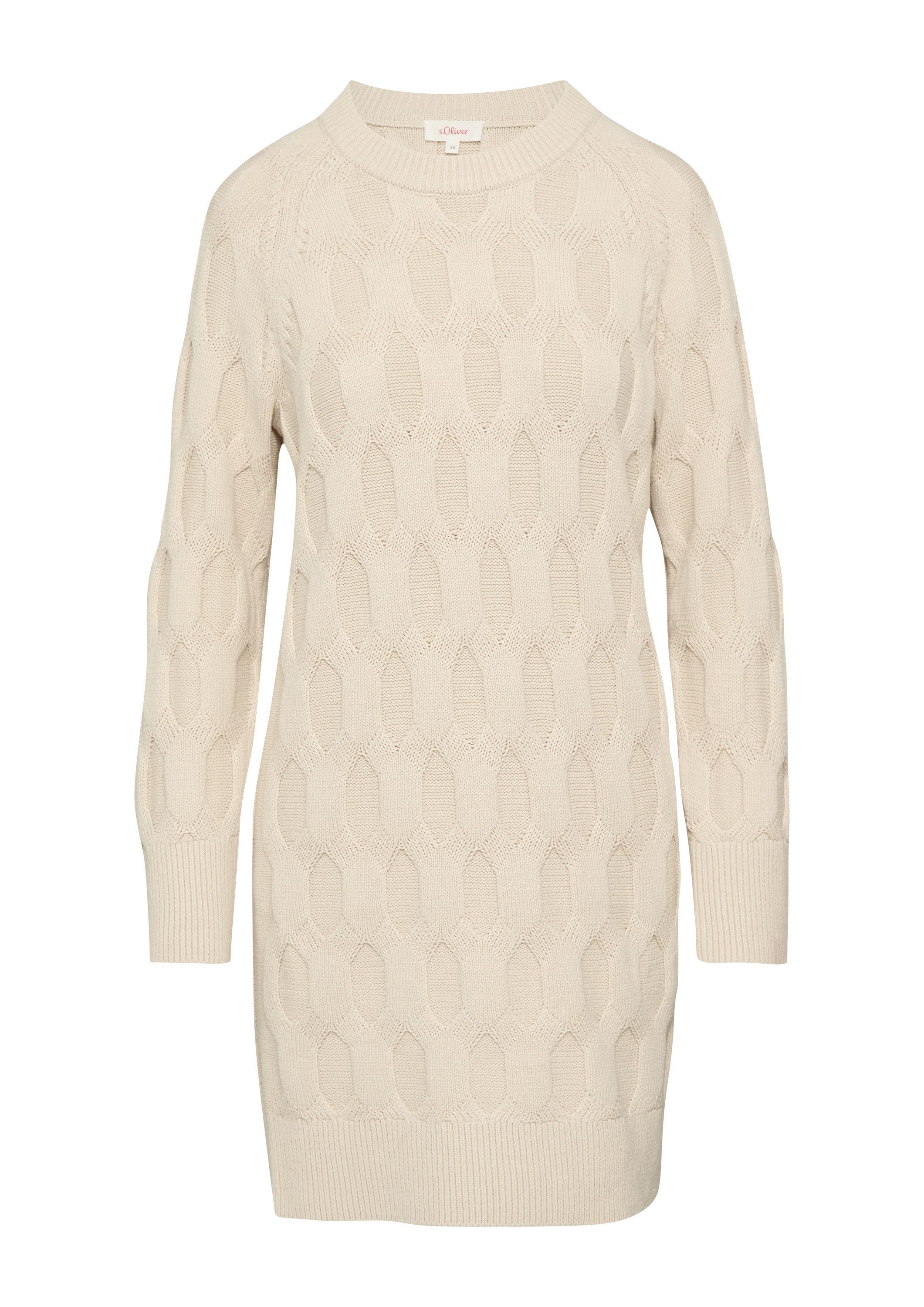 s.Oliver Minikleid Kleid Kleid mit Strickmuster günstig online kaufen