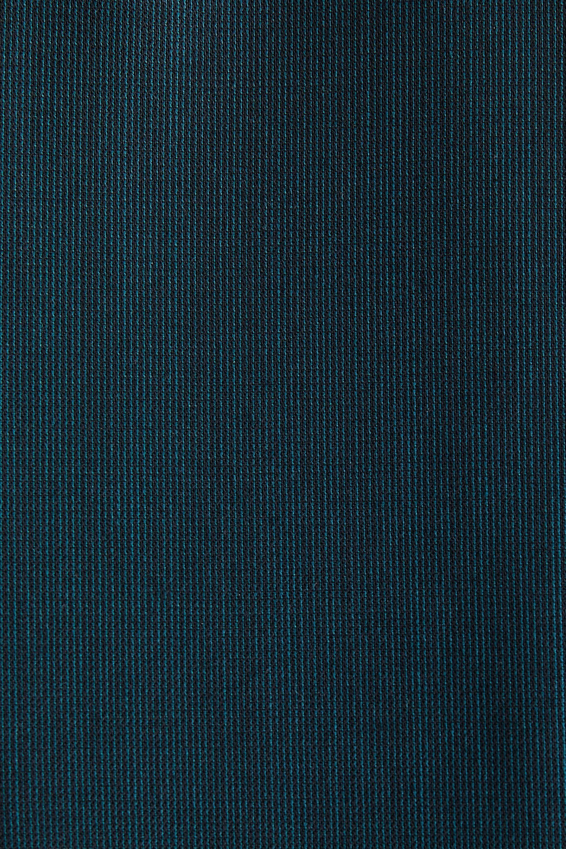 Wollgemisch aus Teal Anzughose Blue (1-tlg) Slim-Fit-Hose Next