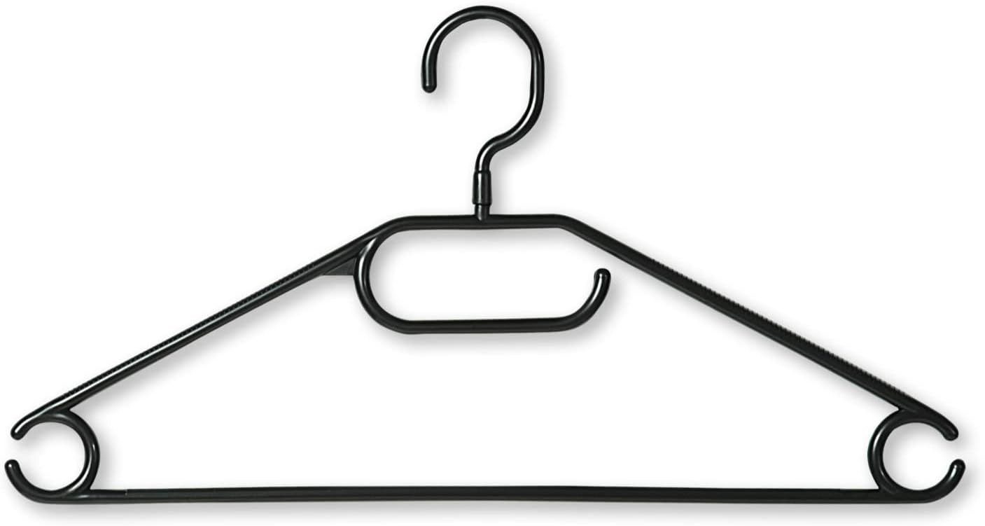 KESPER® Kleiderbügel Kleiderbügel, 10er-Set, Breite: 40 cm, Farbe: Schwarz, (1-tlg)