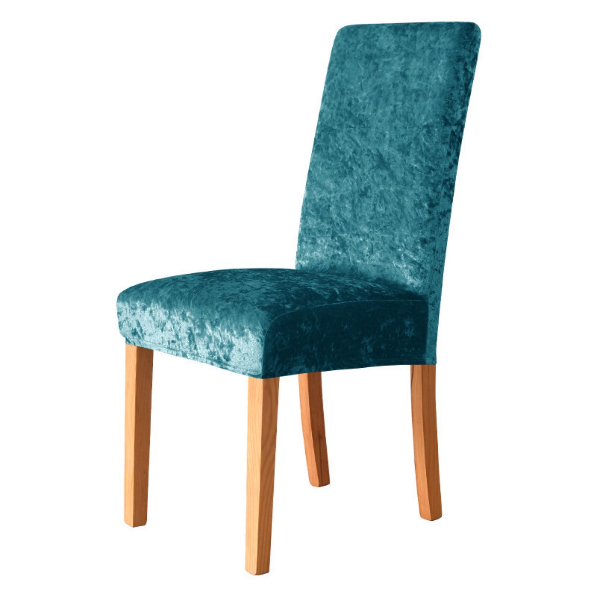 Coonoor Stuhlhusse Stuhlüberzug,Stretch Samt,für Hochzeit Esszimmer Party günstig online kaufen