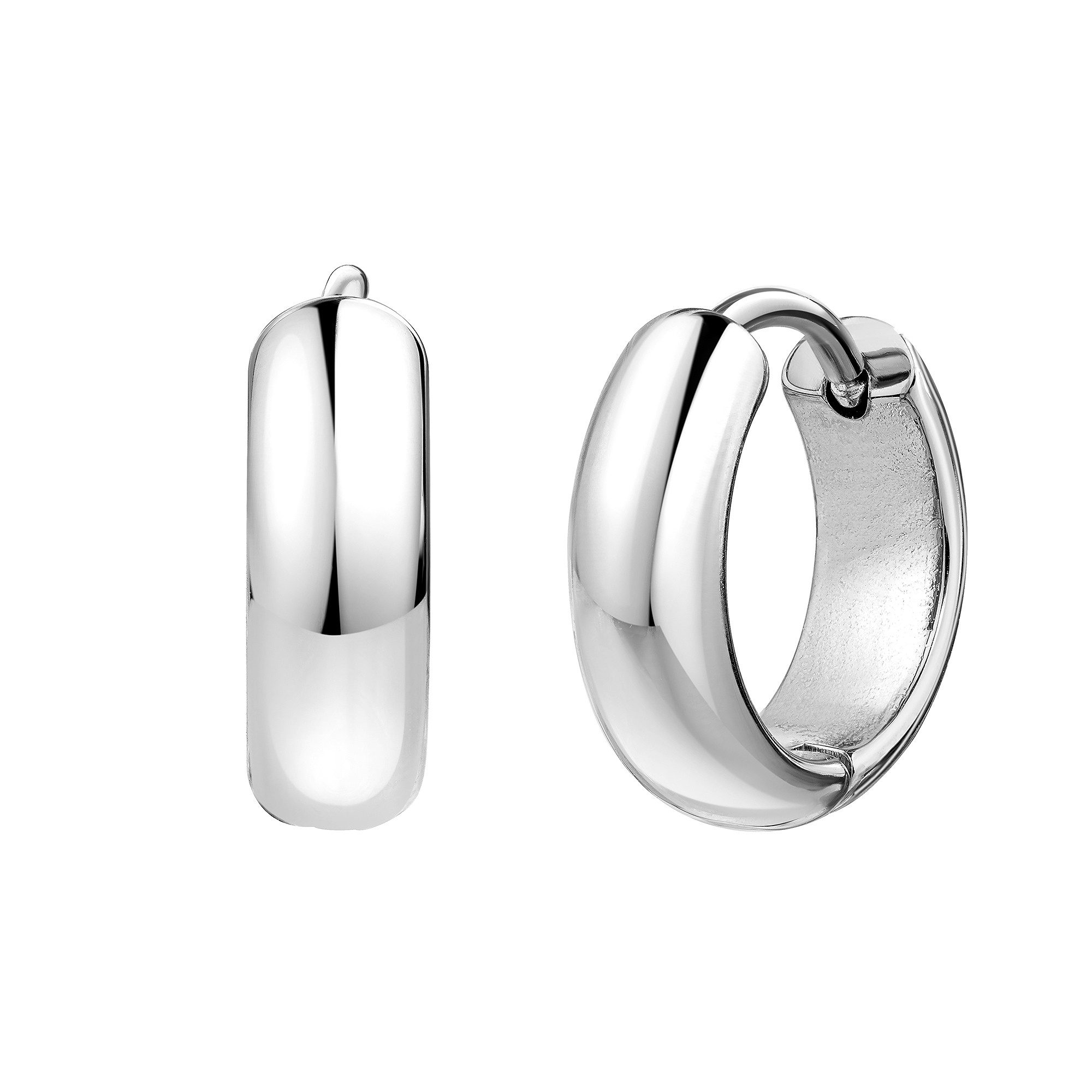 Firetti Paar Creolen Schmuck Geschenk Edelstahl Ohrschmuck Ohrringe – Bild 2 von 3