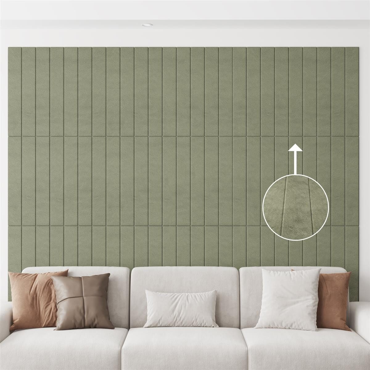 HOOZ 3D Wandpaneel Selbstklebende 3D Wandpaneele mit Samtoberfläche 69x277c günstig online kaufen