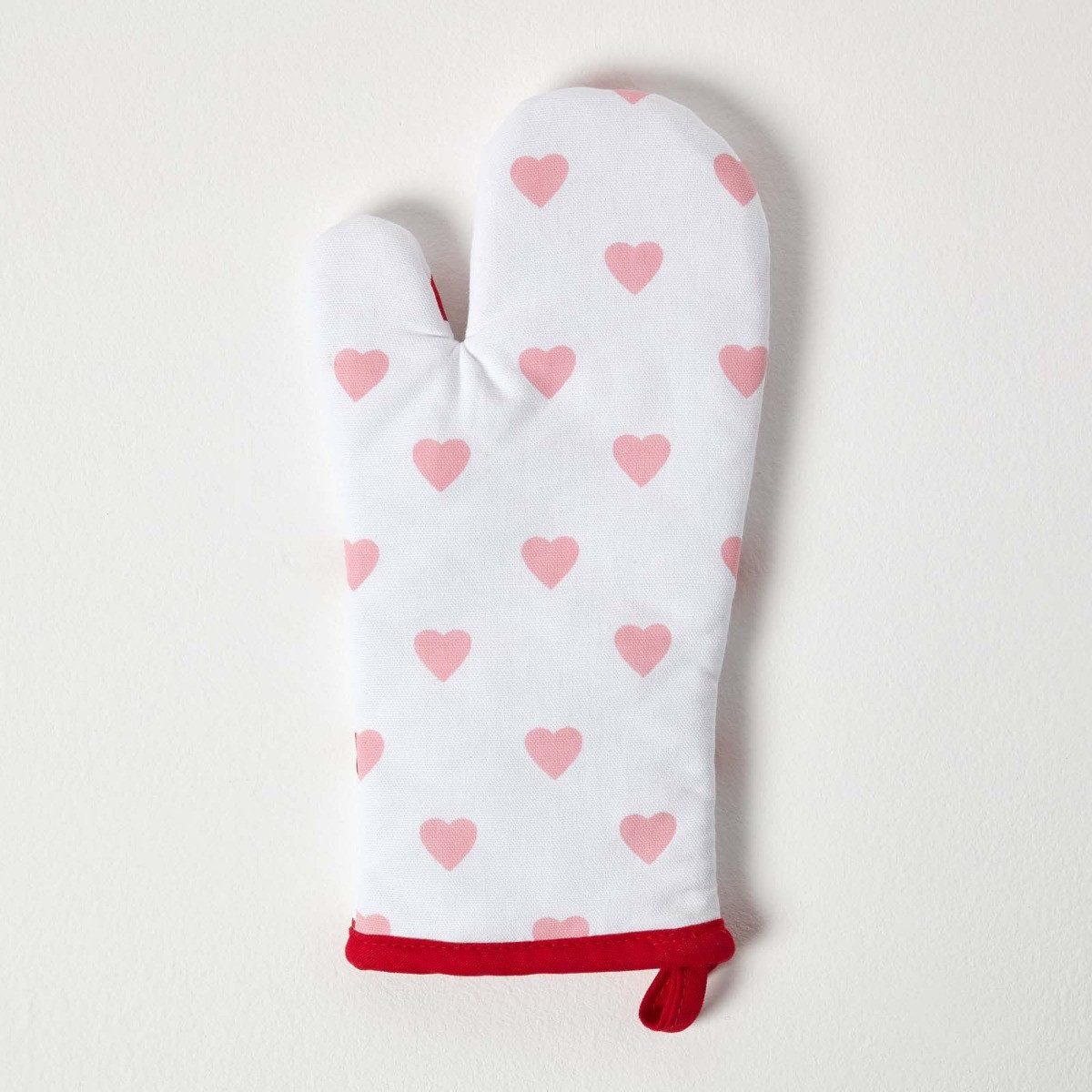 Topfhandschuhe Ofenhandschuh weiß Herzen