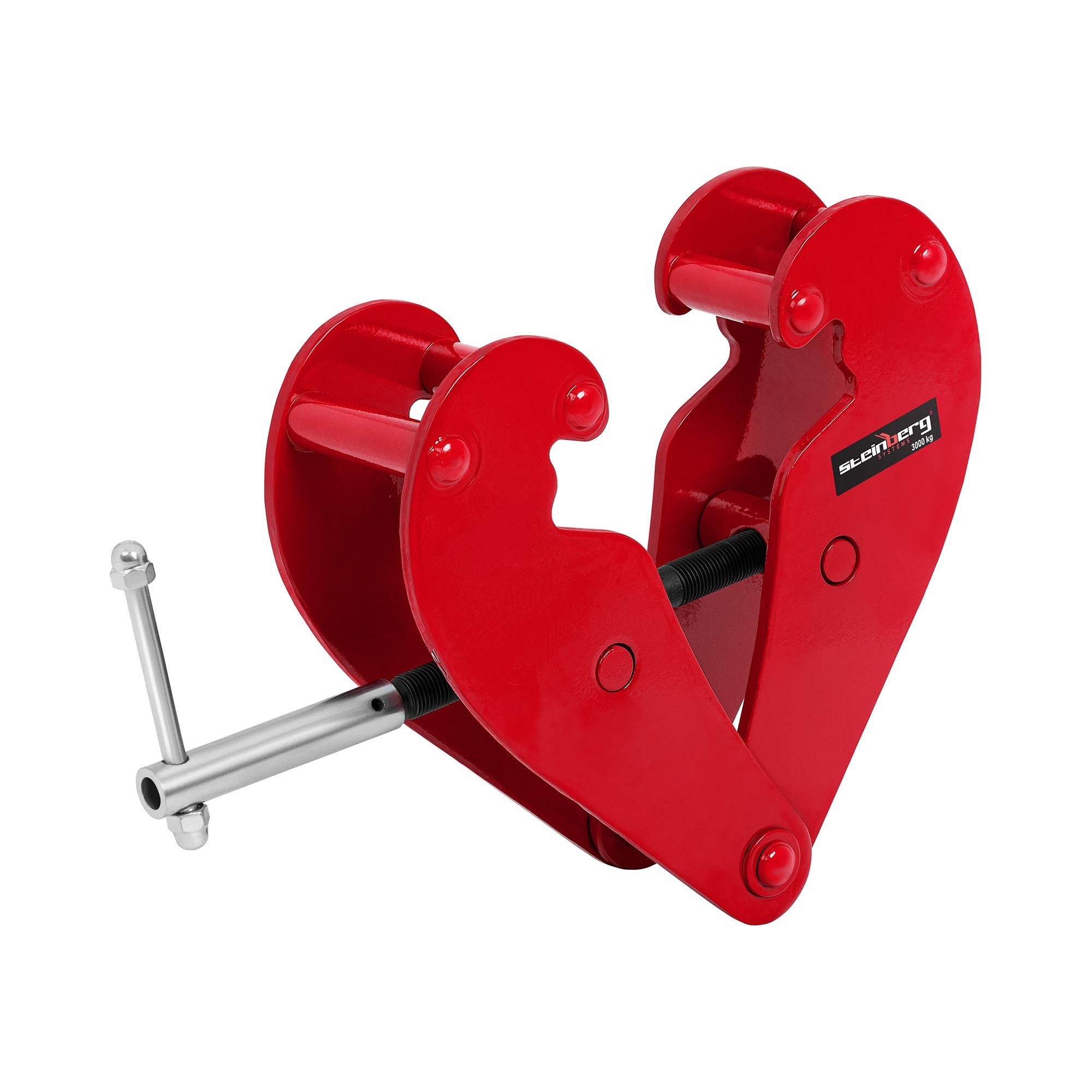Steinberg Systems Montageklemme Trägerklemme 3000 kg Stahl Spindelklemme Trägerklammer Breite 80-320mm, B: 31 cm, L: 39 cm, verschiedene Produktvarianten