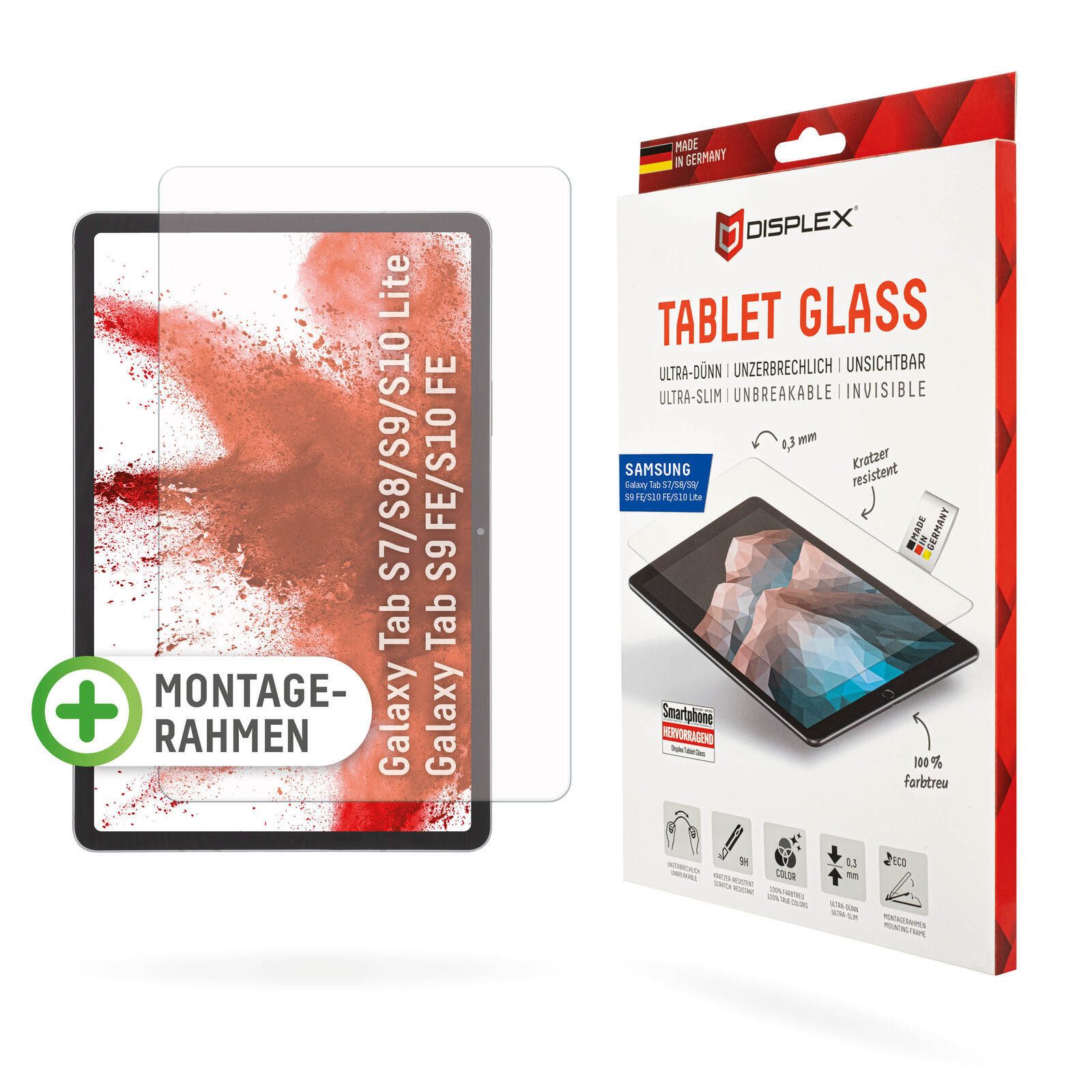 Displex Tablet-Hülle SAMSUNG GALAXY TAB S7/S8/S/S9 FE/S10 FE/S10 Lite S