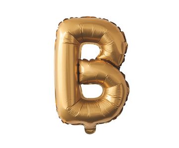 MyBeautyworld24 Folienballon Folienballon „Happy Birthday“ in der Farbe gold Heliumballon 40 cm