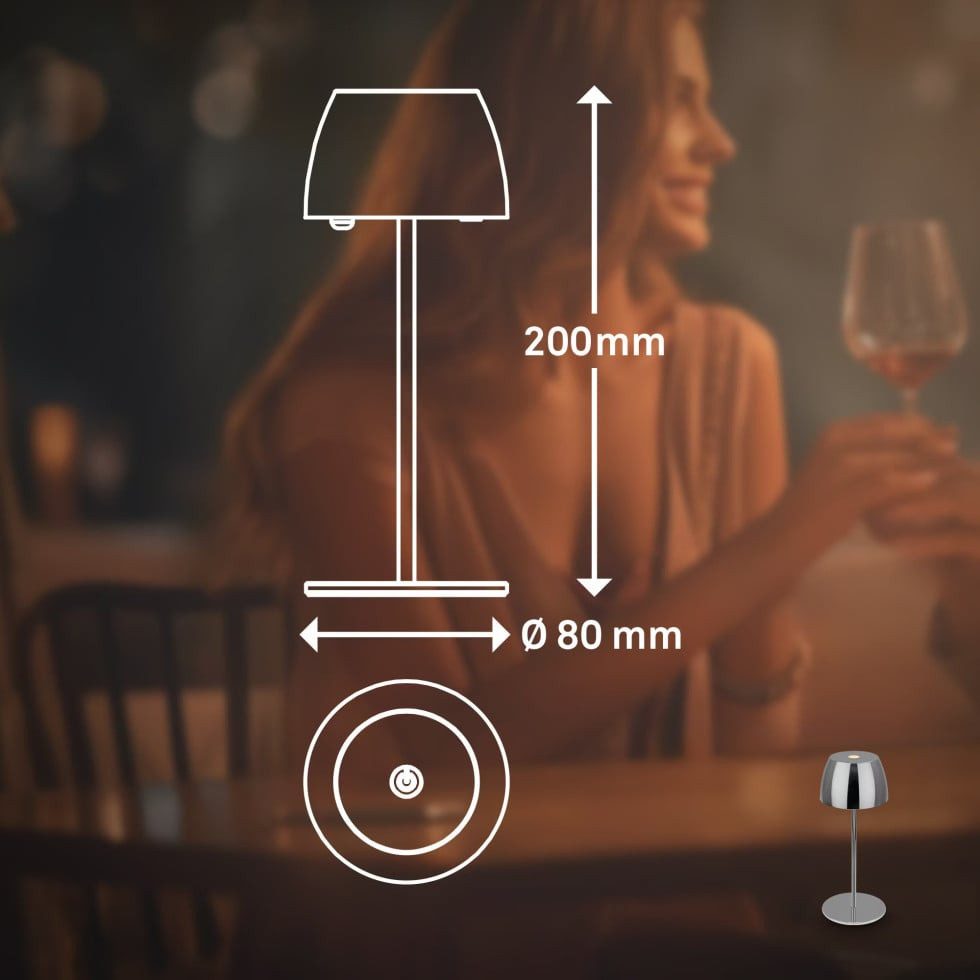 Briloner Leuchten Schreibtischlampe Brilloner LED-Tischlampe Serina unplugg günstig online kaufen