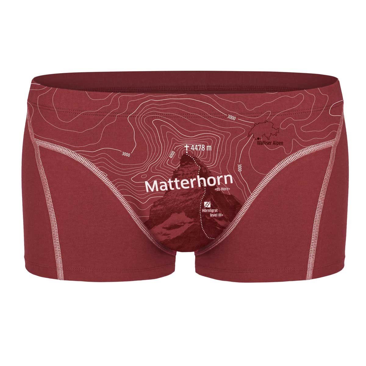 Ein schöner Fleck Erde Lange Unterhose Ein Schöner Fleck Erde M Matterhorn Boxer Herren Ziegelrot