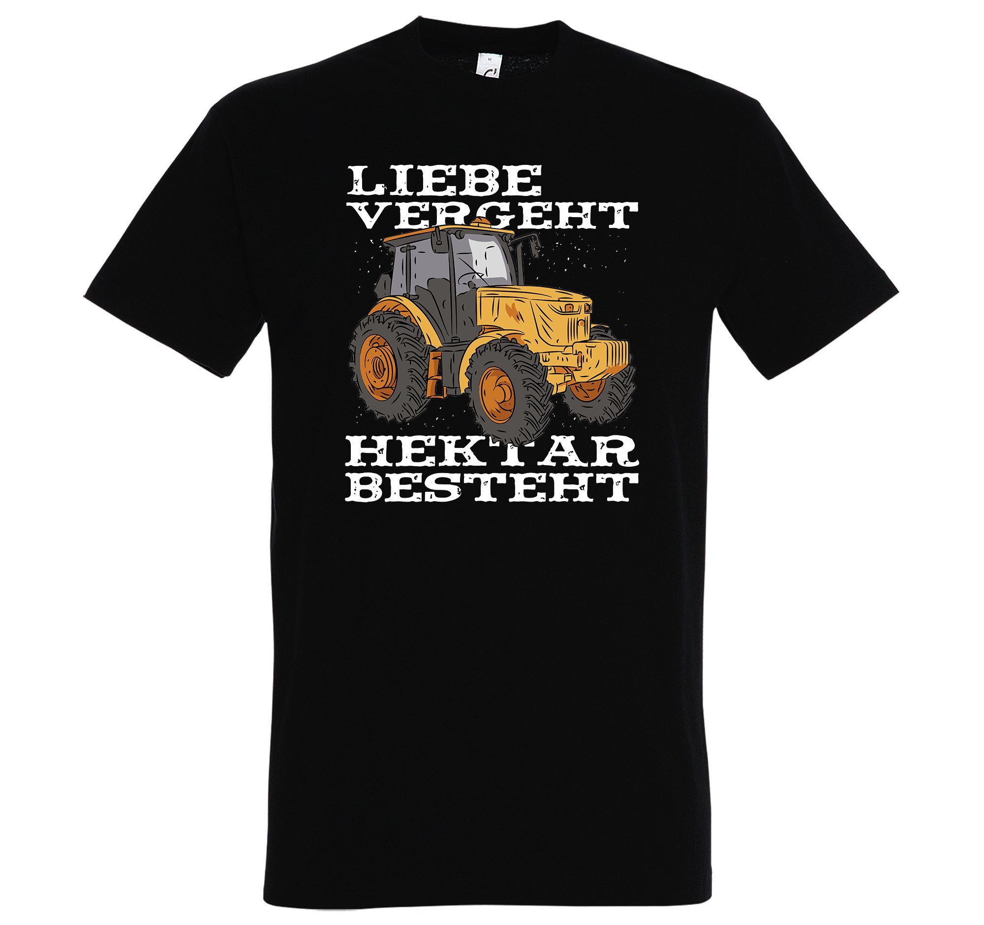 Youth Designz T-Shirt "Liebe Vergeht, Liebe Besteht" Herren Shirt mit trendigem Frontprint Schwarz