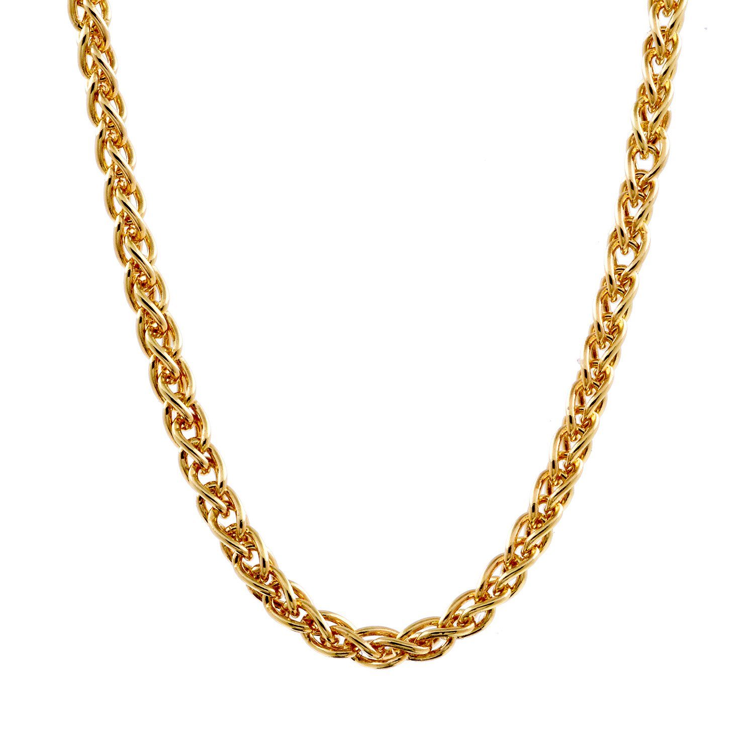 HOPLO Goldkette Goldkette Zopfkette Länge 42cm günstig online kaufen