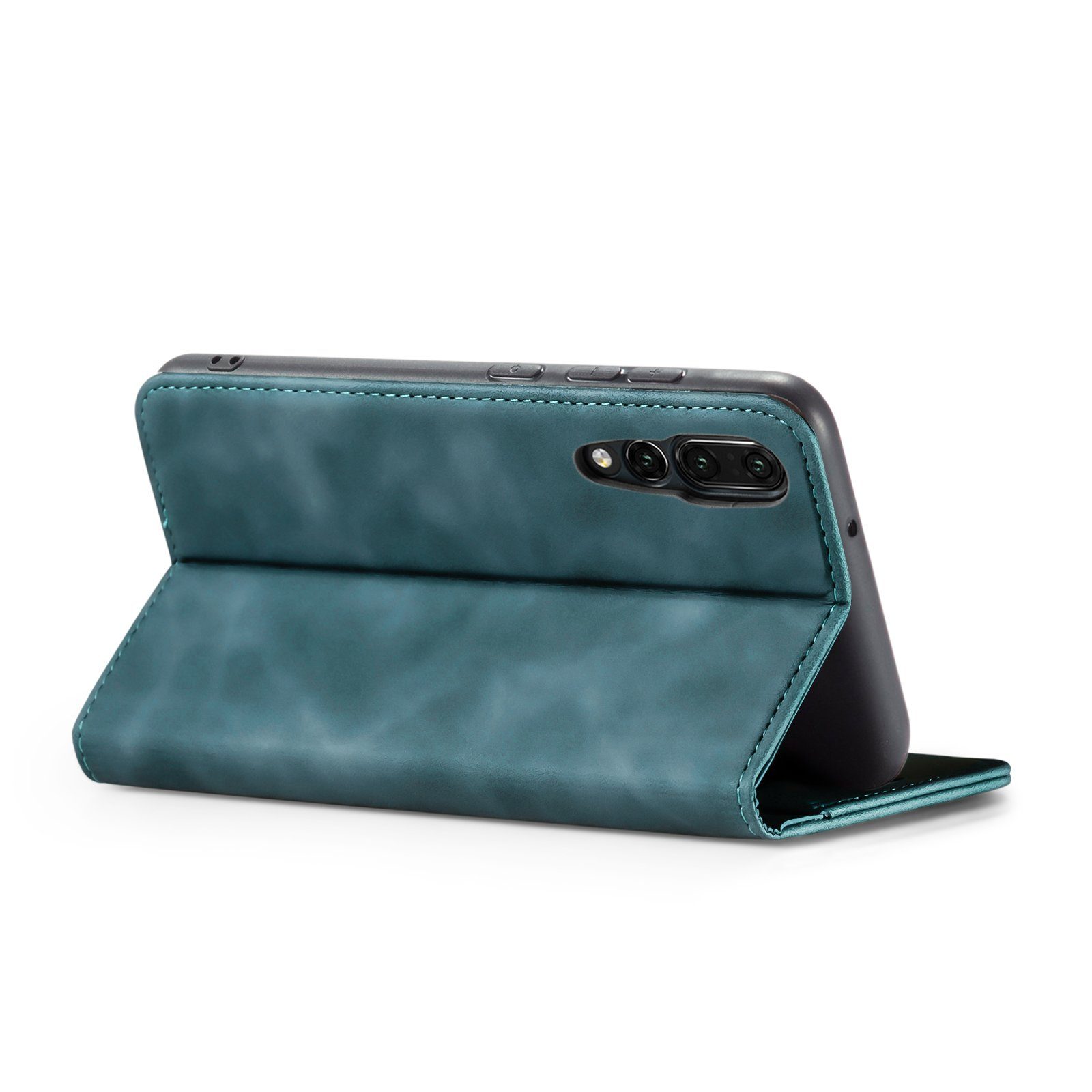 Tec-Expert Handyhülle Tasche Hülle für Huawei P20 Pro 6.1 Zoll, 6.1, Cover Klapphülle Case mit Kartenfach Fliphülle aufstellbar