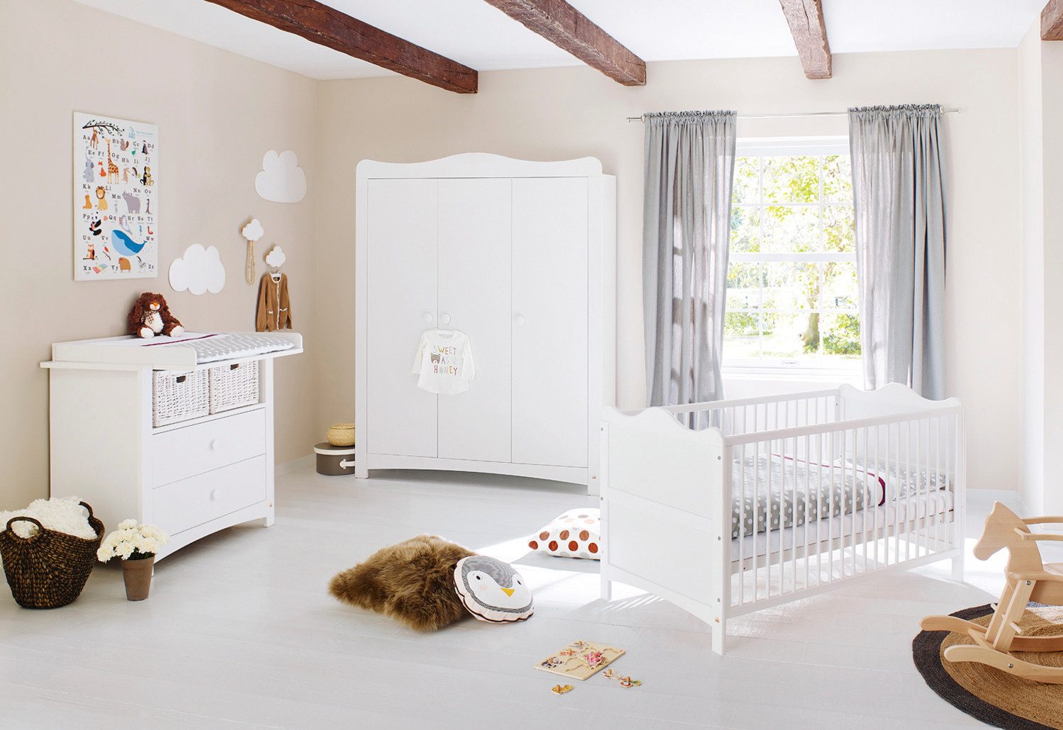 Pinolino 3-tlg. Babyzimmer Florentina breit groß