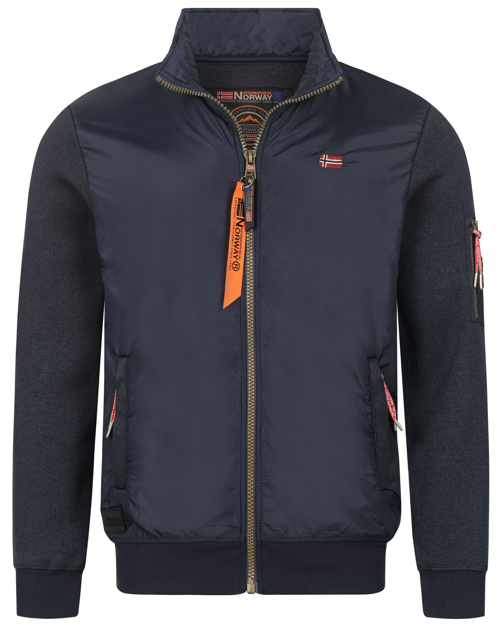 Geographical Norway Steppjacke Herren Herbst Winter Blouson Strickfleece MI günstig online kaufen