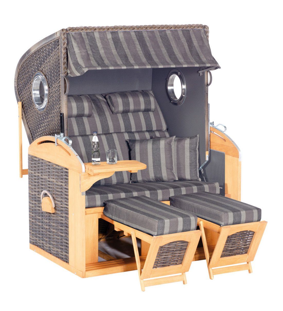 SonnenPartner Strandkorb »Sunny Smart Strandkorb 305 Z Comfort XL Pinie