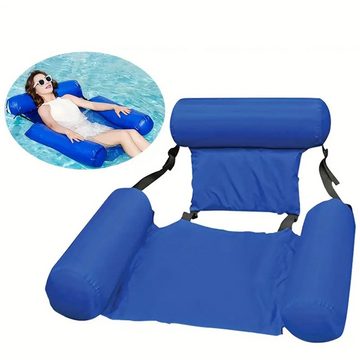 RefinedFlare Schwimmring Aufblasbares, faltbares, schwimmendes Sommerfloß aus PVC, Wasserhängematten-Luftmatratze, geeignet für Wassersport
