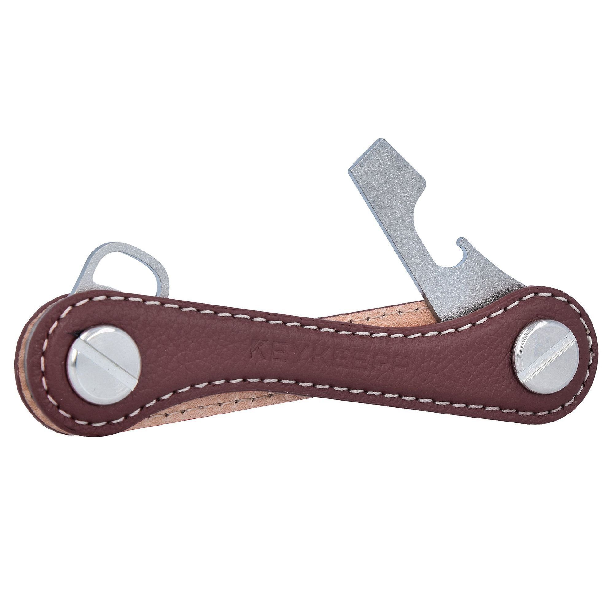 Schlüsseltasche mocca Leather, Leder Keykeepa