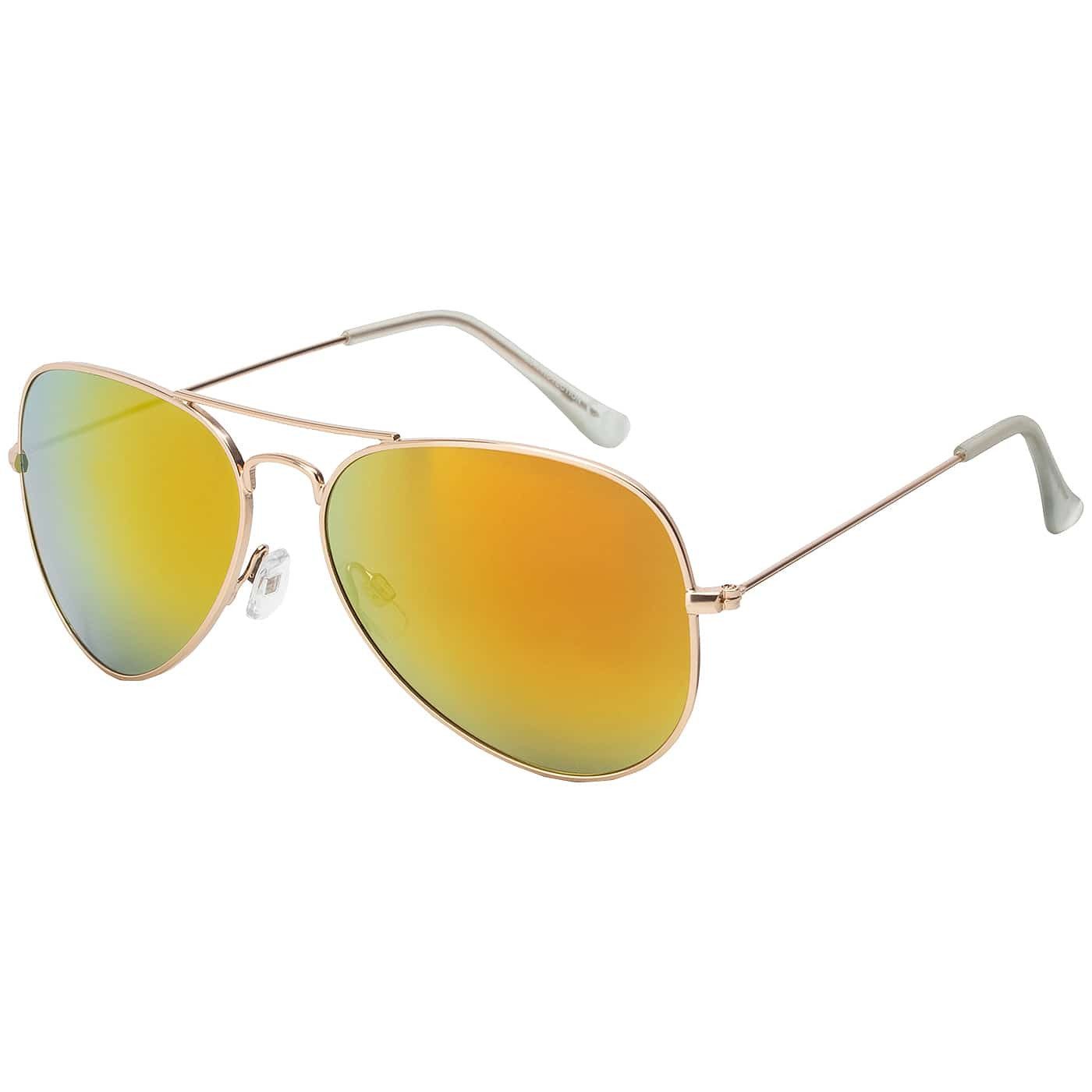 BEZLIT Eyewear Pilotenbrille Damen Herren Piloten Sonnenbrille mit Metallrahmen (1-St) mit schwarzen Linsen