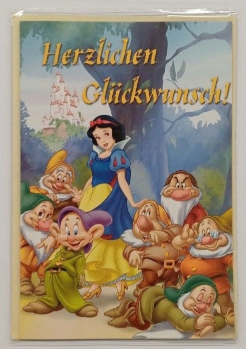 LYSCO Grußkarten 10 Geburtstagskarten Glückwünsche Disney-Charaktere DIN A6 + Umschlag, Glückwunschkarten Geschenk Geburtstag Feier, 4seitig - klappbar