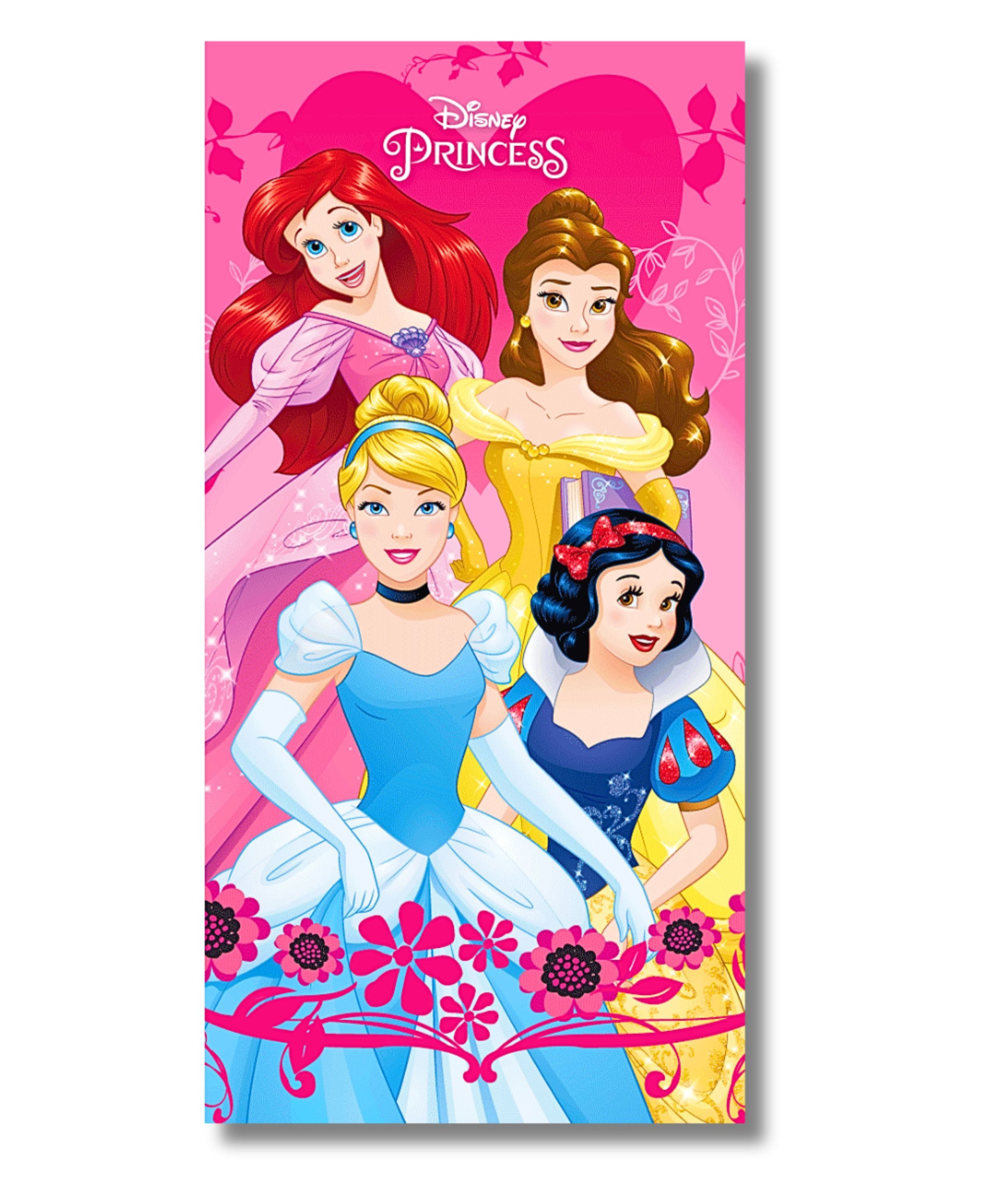 Disney Princess Badetuch Arielle, Belle, Cinderella, günstig online kaufen