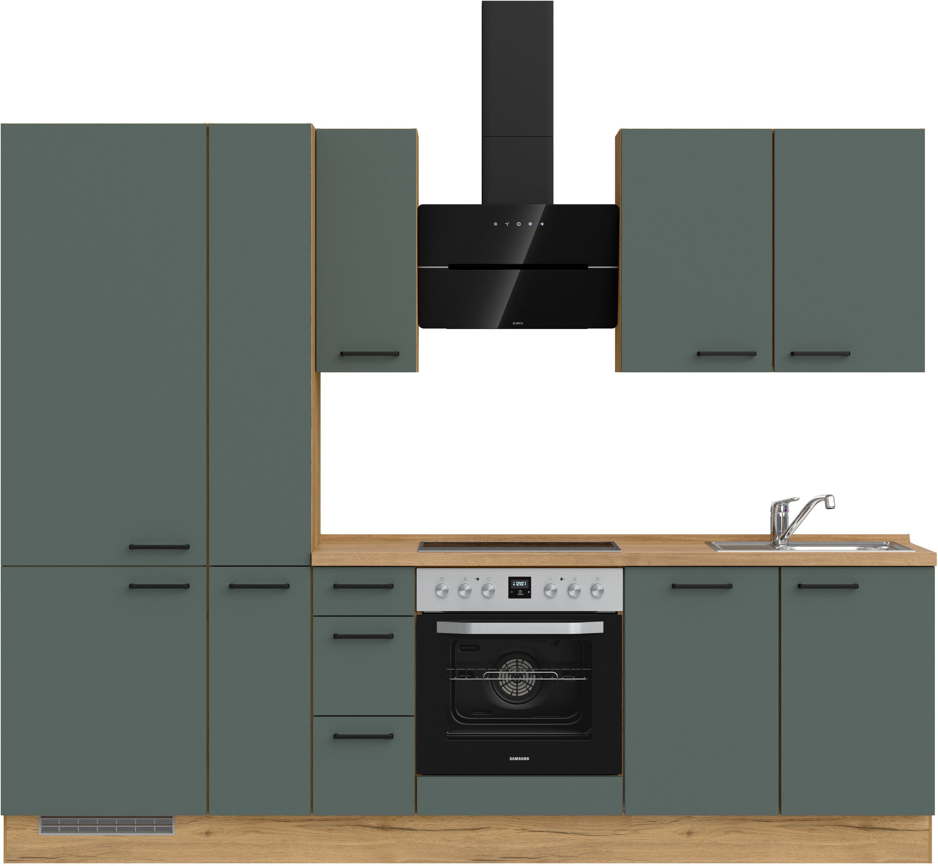 nobilia® Кухніzeile "Easytouch II", vormontiert, Ausrichtung wählbar, Breite 270 cm, wahlw. mit E-Geräten