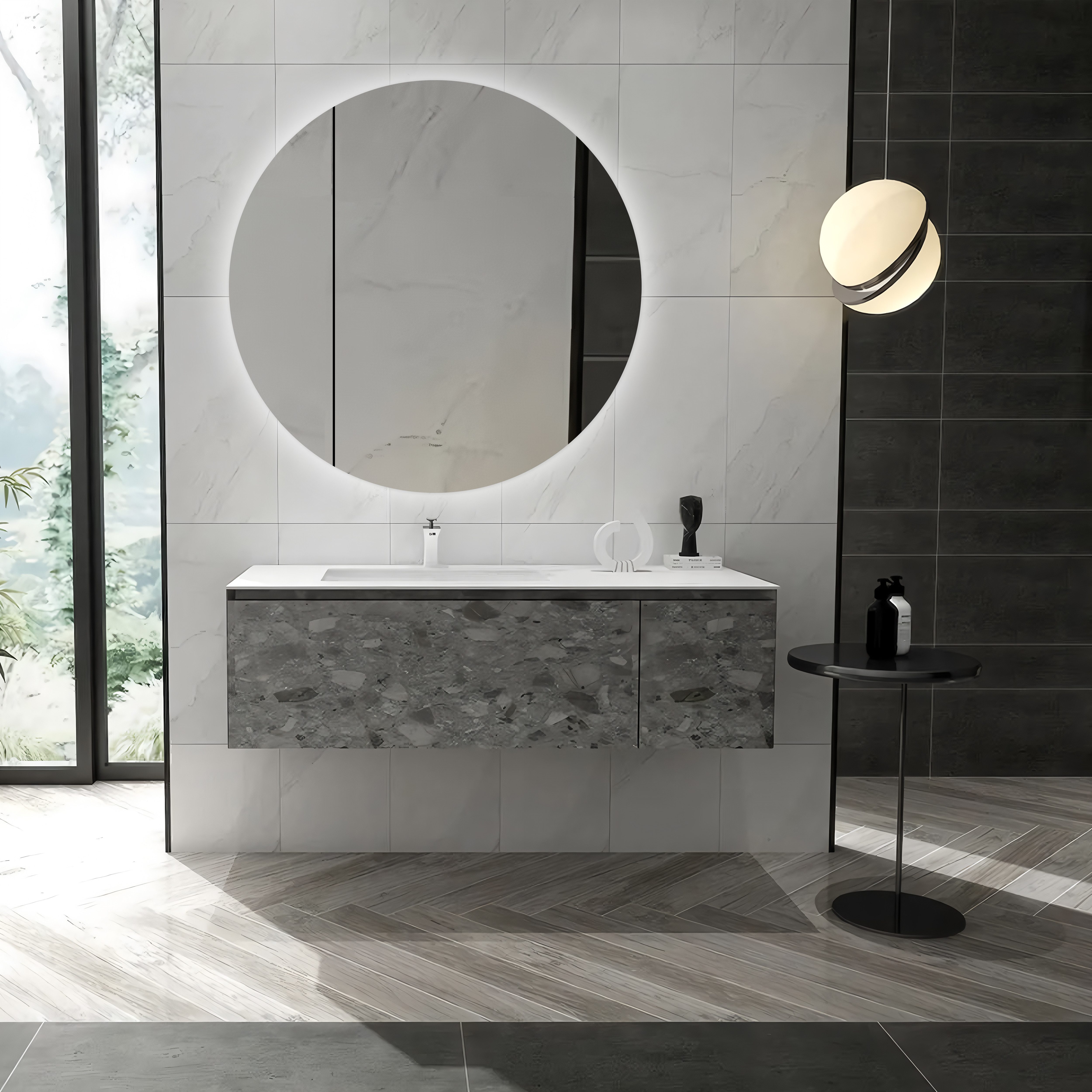 Talos Badezimmerspiegelschrank Talos Silver Picasso Style günstig online kaufen