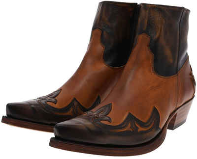 Sendra Boots CUERVO 14379 Braun Stiefelette Rahmengenähte Westernstiefelette