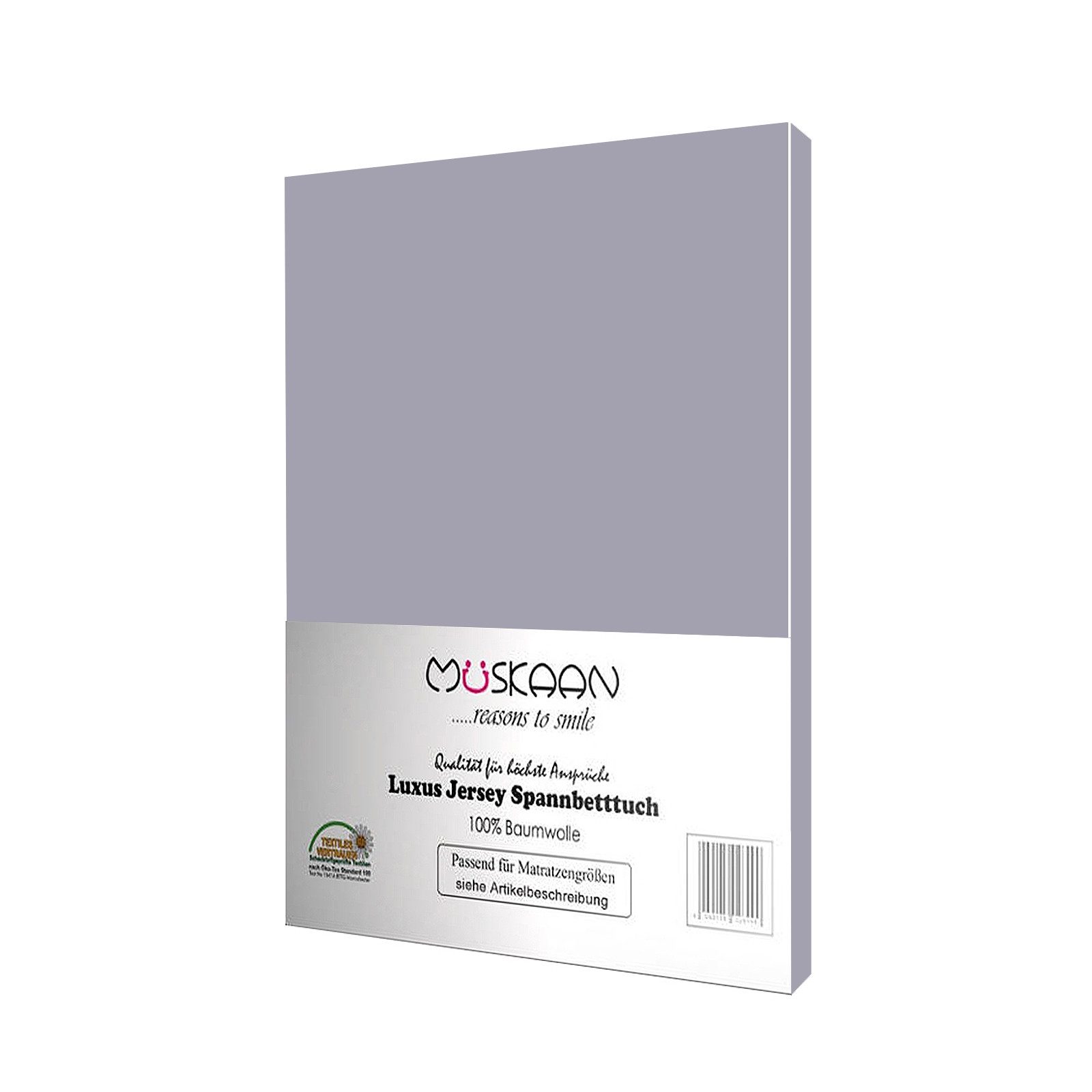 Müskaan Spannbettlaken Jersey Spannbettlaken, Baumwolle, (1 Stück), mit Gum günstig online kaufen