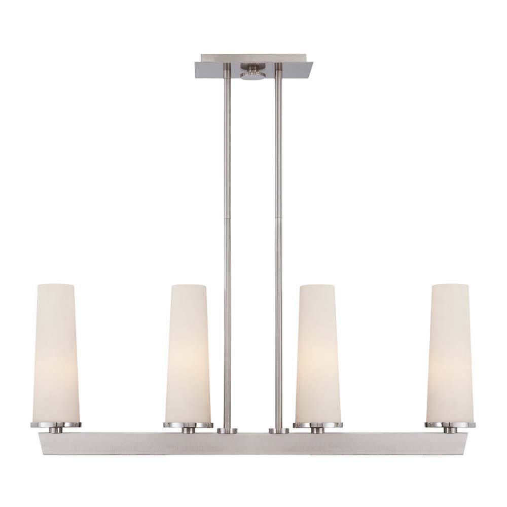 Elstead LIGHTING Pendelleuchte, Leuchtmittel nicht inklusive, Kronleuchter Hängelampe Deckenleuchte Pendellampe Nickel H 52,1cm
