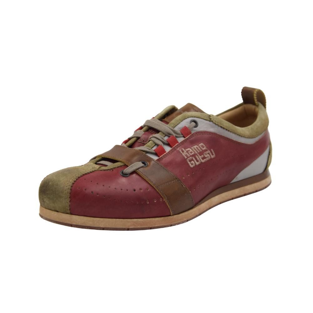 Kamo-Gutsu Kamo-Gutsu Kaki + Rosso Herren Sneaker Sneaker Wechselfussbett