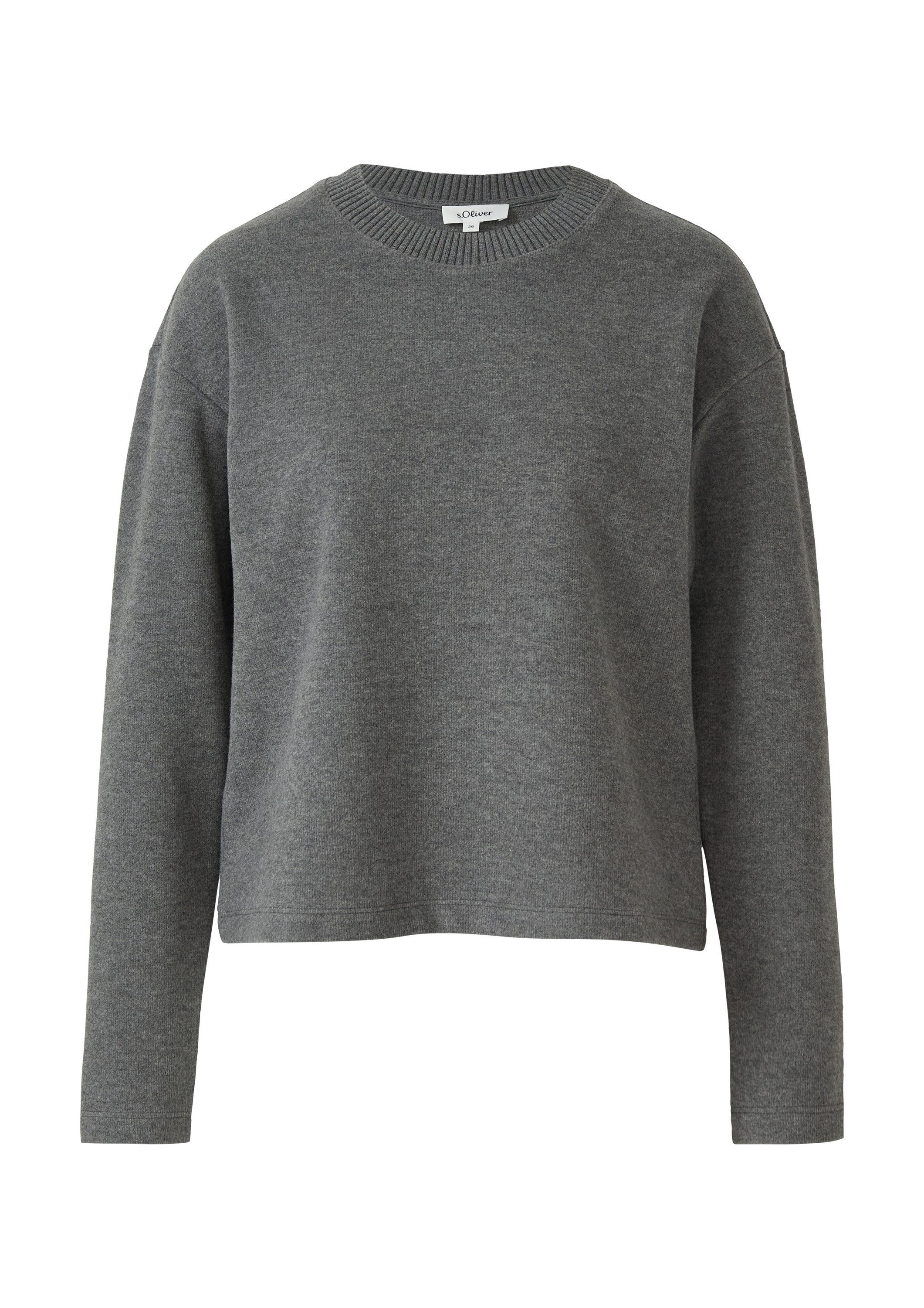 s.Oliver Sweatshirt Sweatshirt Flauschiges Sweatshirt (1-tlg) günstig online kaufen