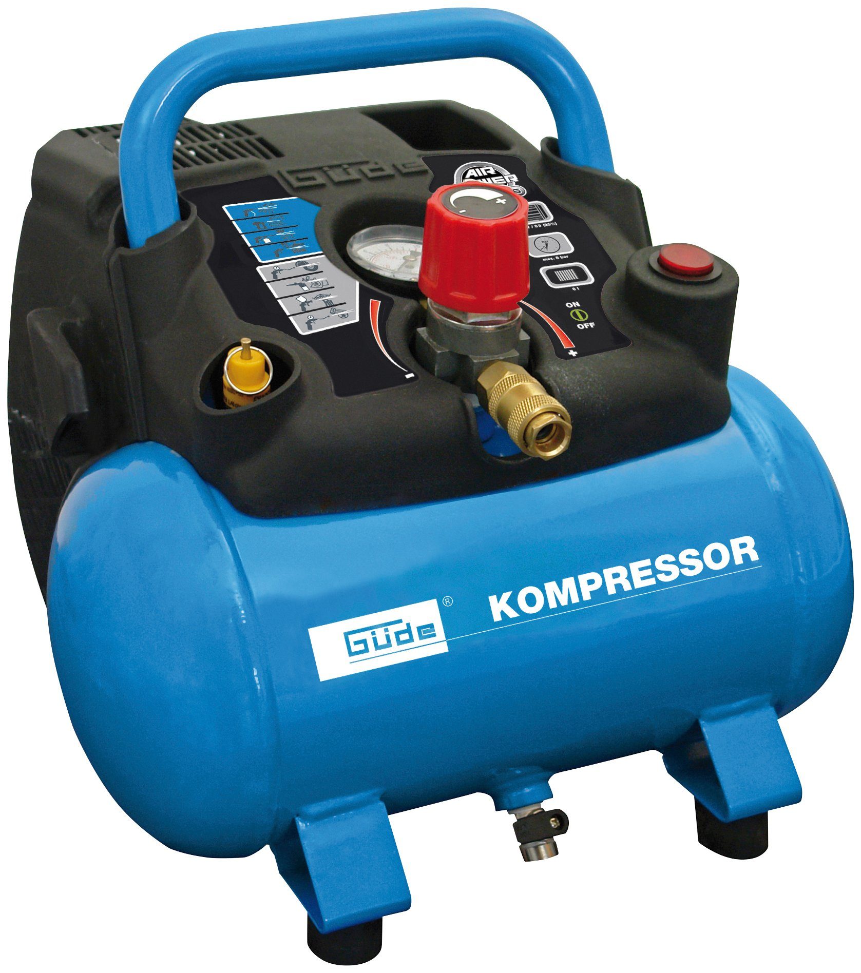 Güde Kompressor AIRPOWER 190/08/6, 1100 W, max. 8 bar, 6 l