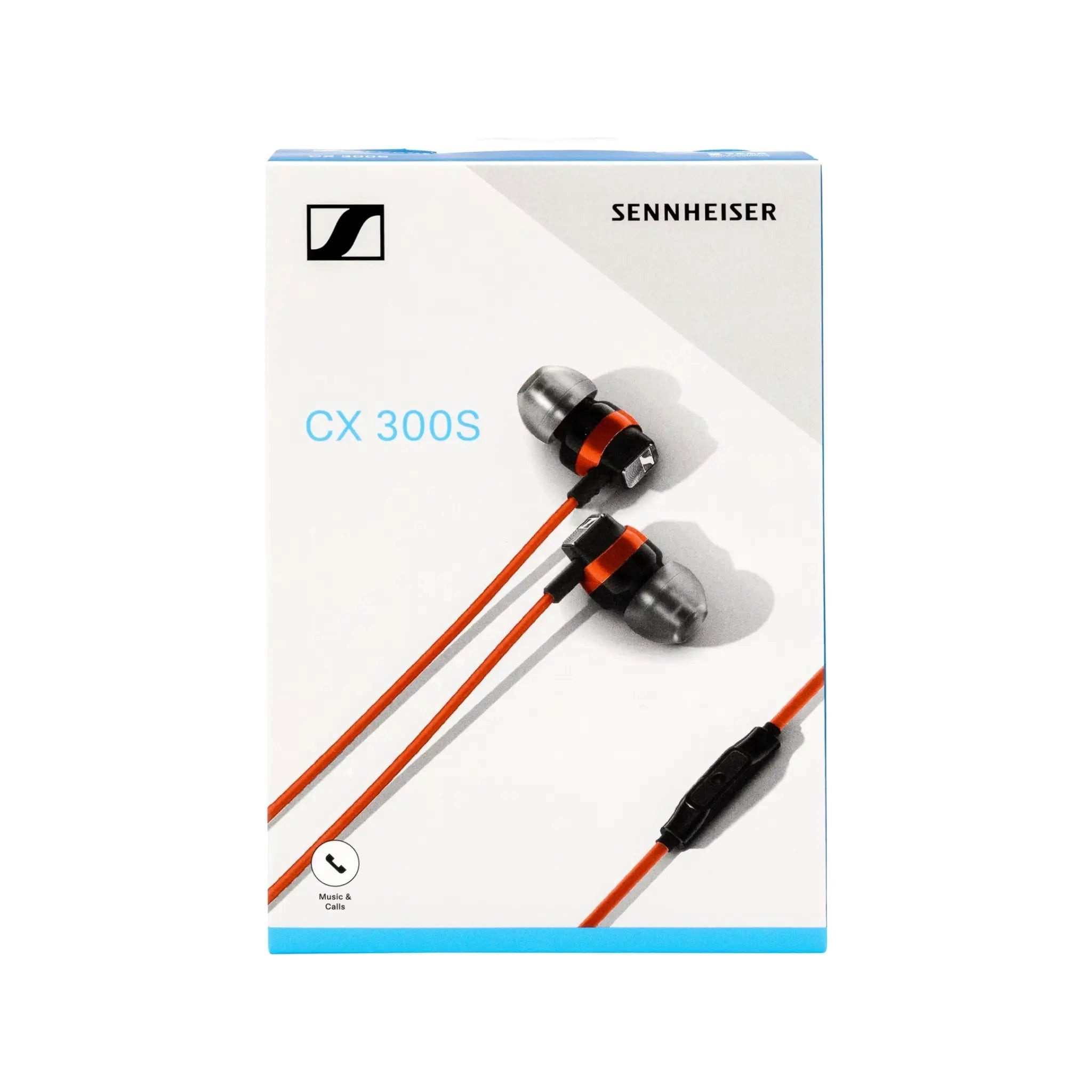 Sennheiser CX 300S In-Ear-Kopfhörer (Kabel Headset Mikrofon Klinke 3,5mm AUX Rot)