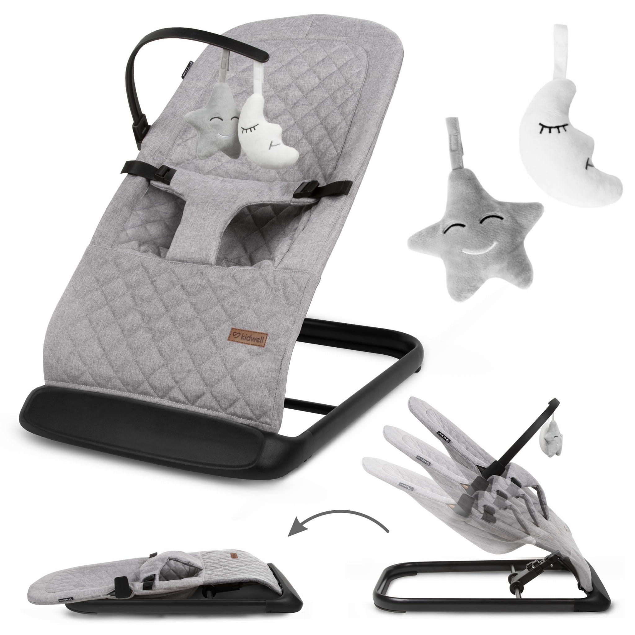COIL Babywippe Baby Bouncer, Babyschaukel, Schaukelstuhl, 3-Stufen-Verstell günstig online kaufen