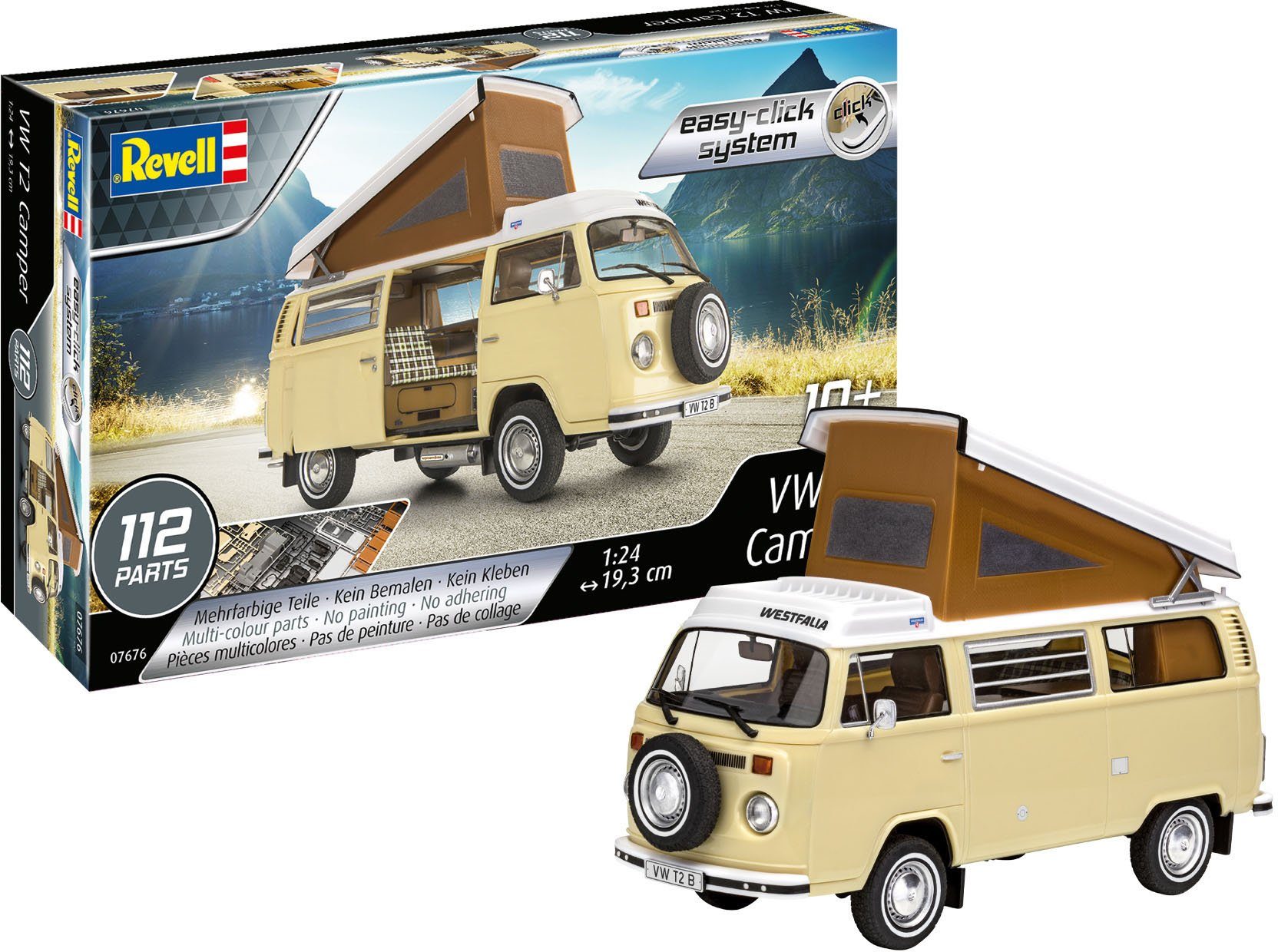 Revell® Modellbausatz VW T2 Camper, Maßstab 1:24, Made in Europe