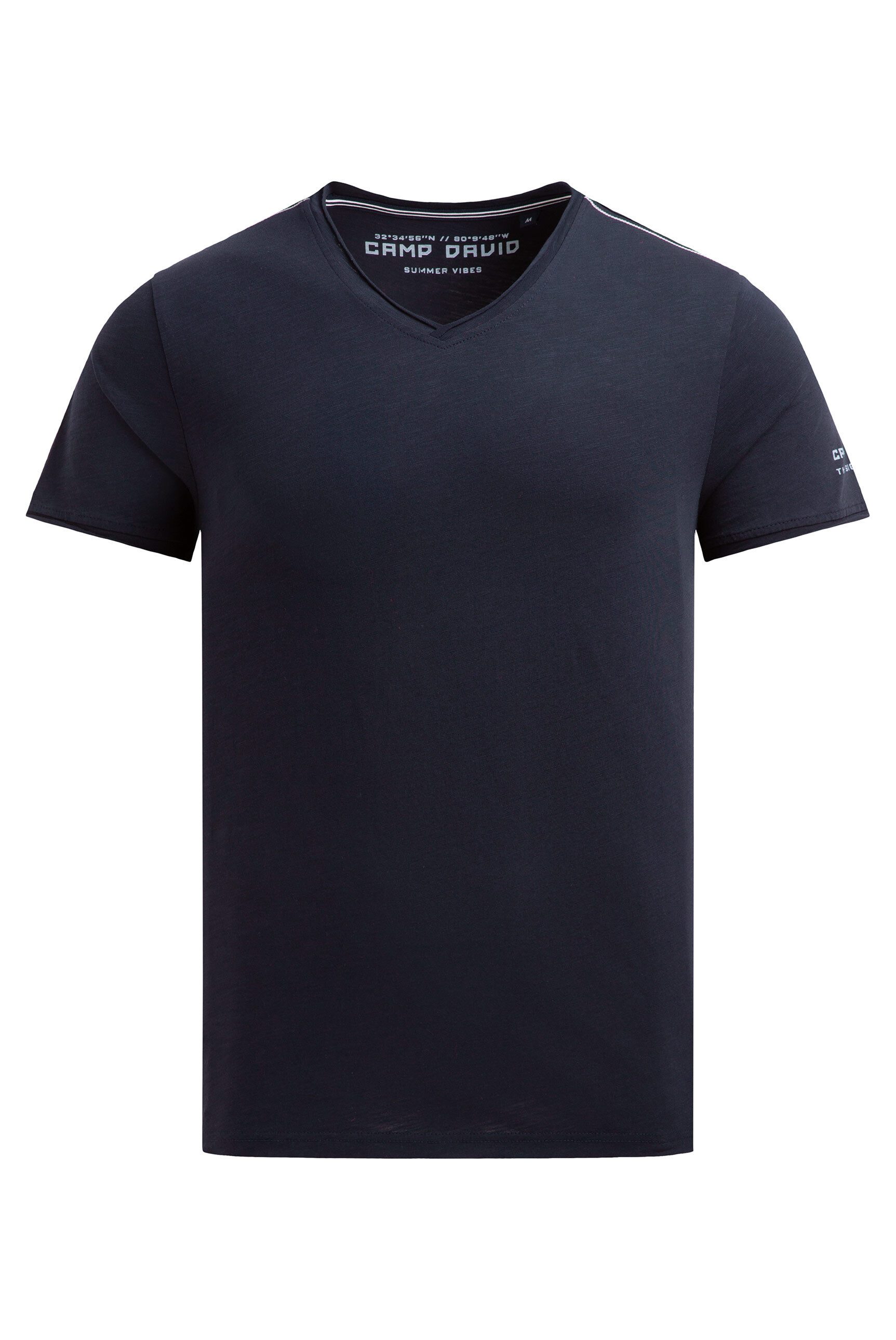 CAMP DAVID V-Shirt aus Baumwolle günstig online kaufen