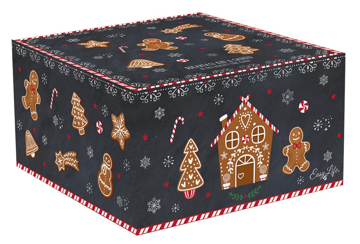 EasyLife Tasse Gingerbread, Porzellan, Spülmaschinengeeignet, Mehrfarbig, Lebkuchenmann, H: 9cm