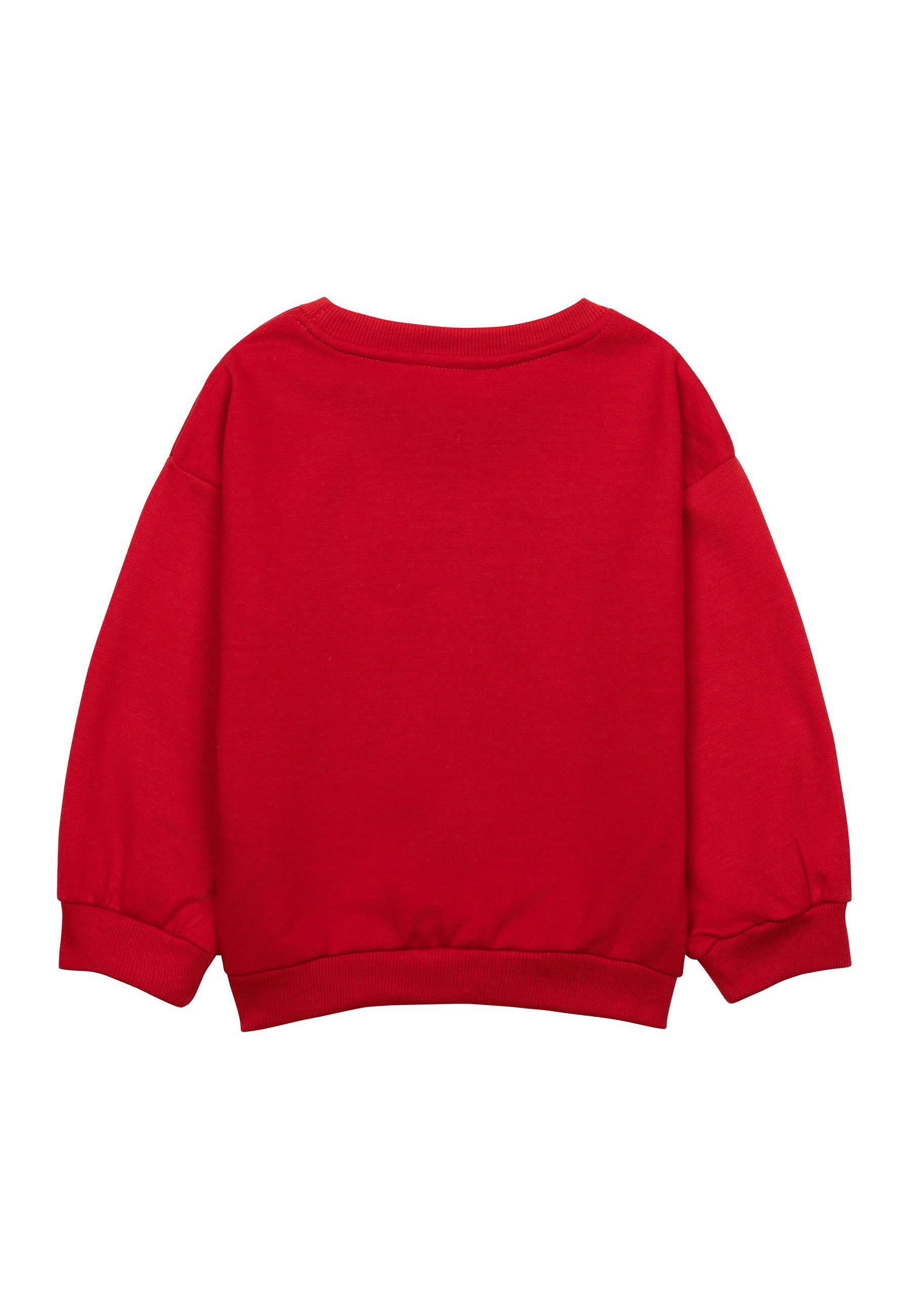 MINOTI Sweatshirt Mädchen Sweatshirt mit Muster (1y-8y) Rot