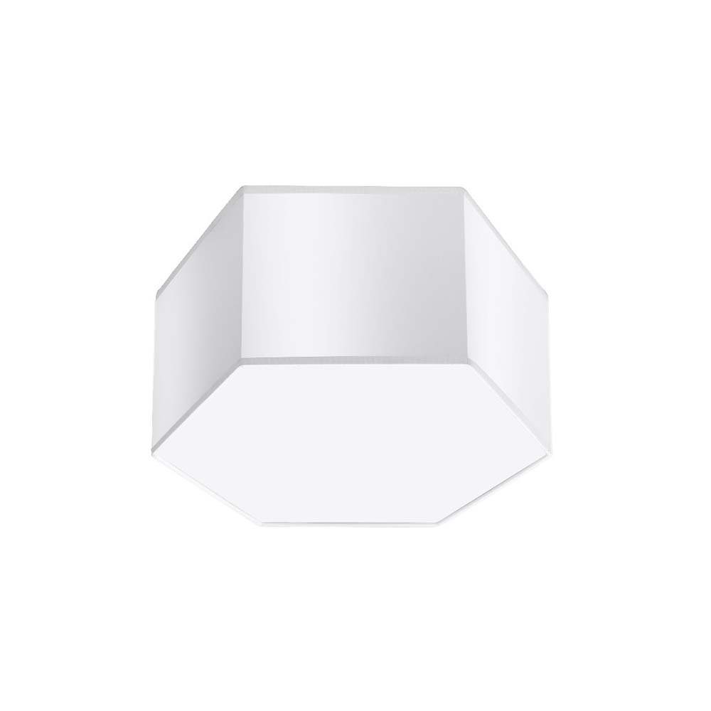 etc-shop Deckenstrahler, Leuchtmittel nicht inklusive, Deckenleuchte Deckenlampe PVC Weiß H 15,5 cm Wohnzimmerleuchte