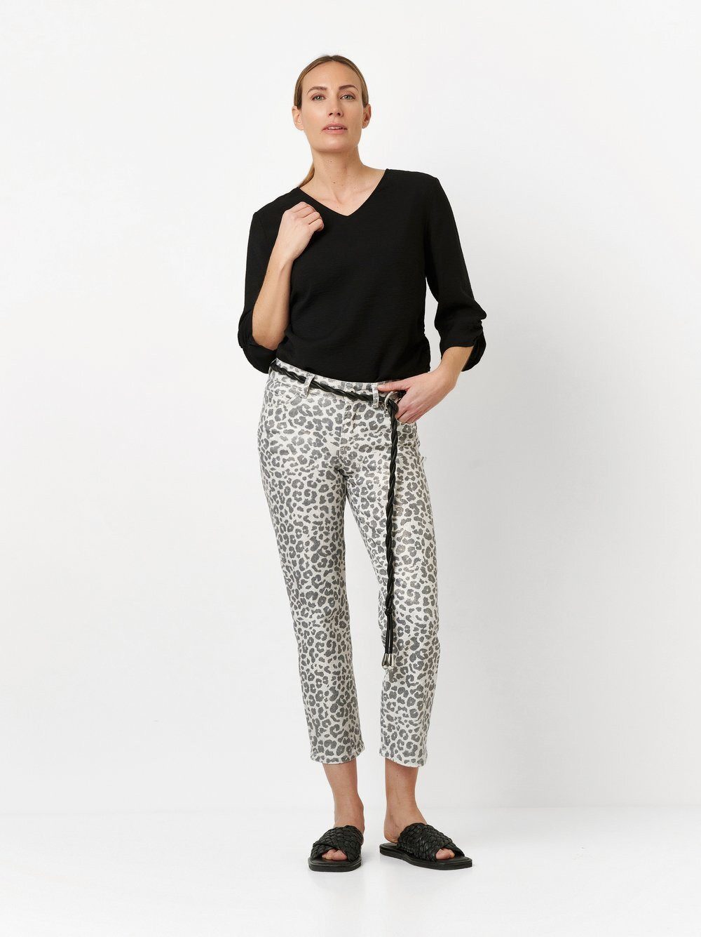 TONI 5-Pocket-Jeans Ella mit Leoprint günstig online kaufen