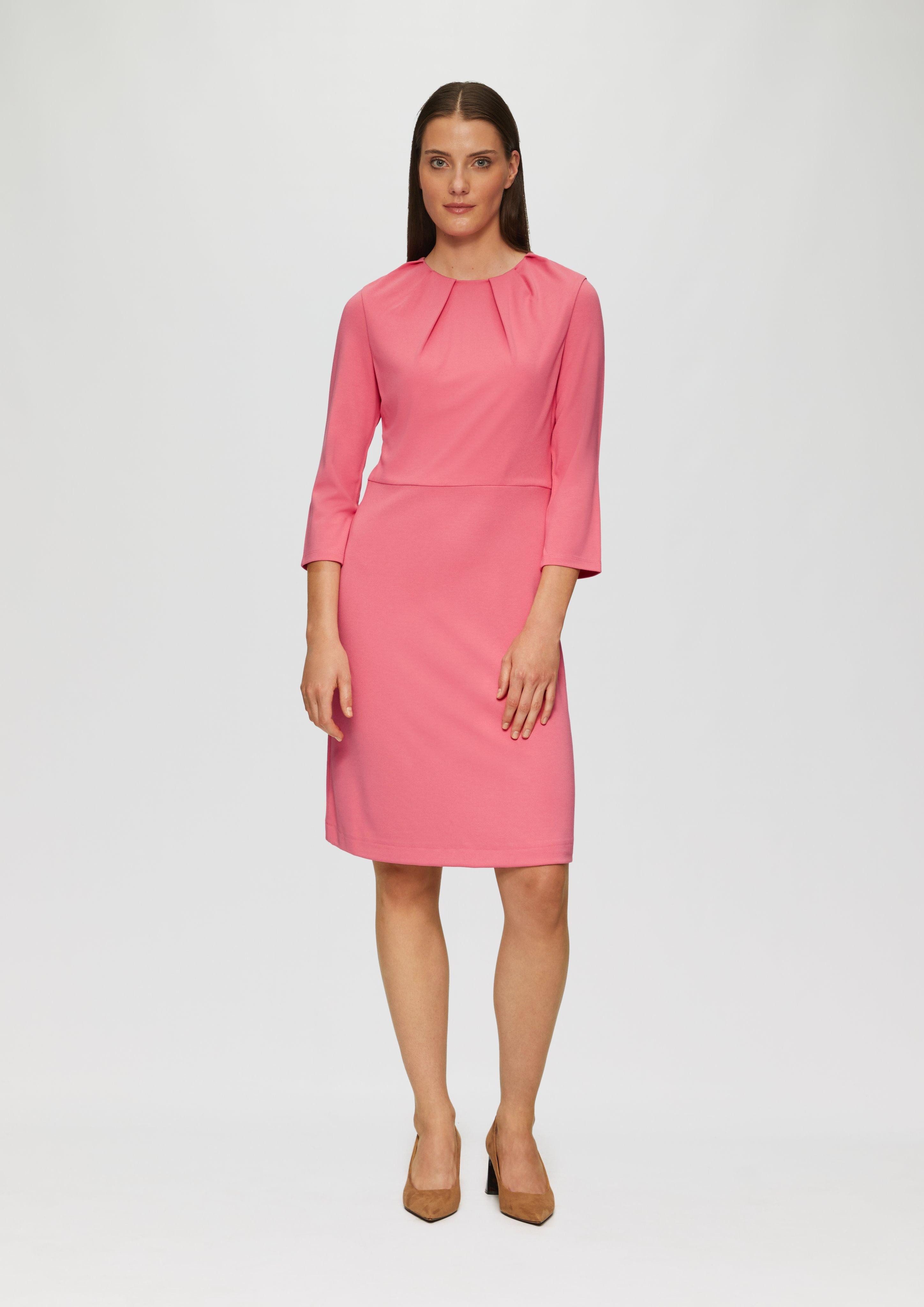 Minikleid Kleid aus Interlockjersey mit Raff-Details