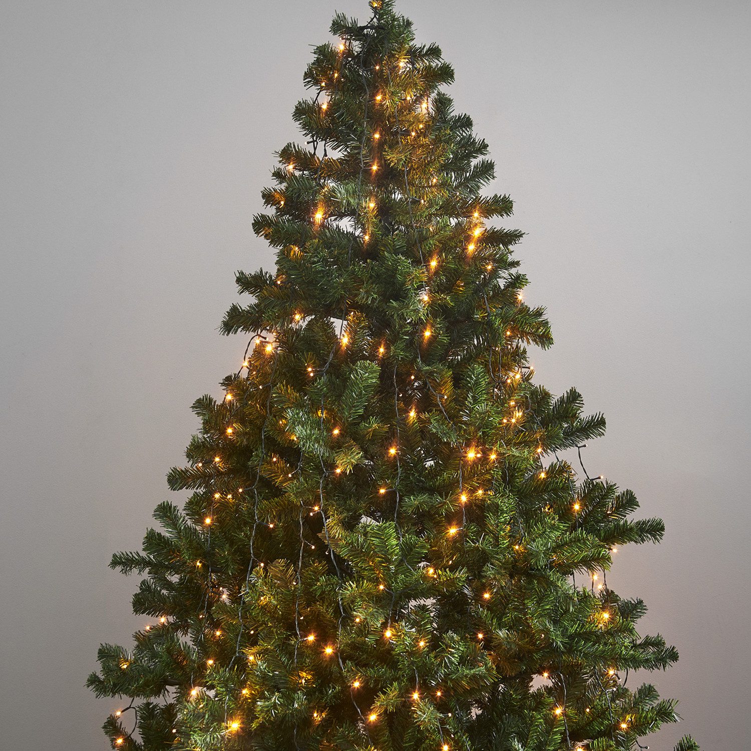 STAR TRADING LED-Baummantel LED Baummantel Lichterkette Baumkette 8 Stränge 360LED bernstein 2m, 360-flammig
