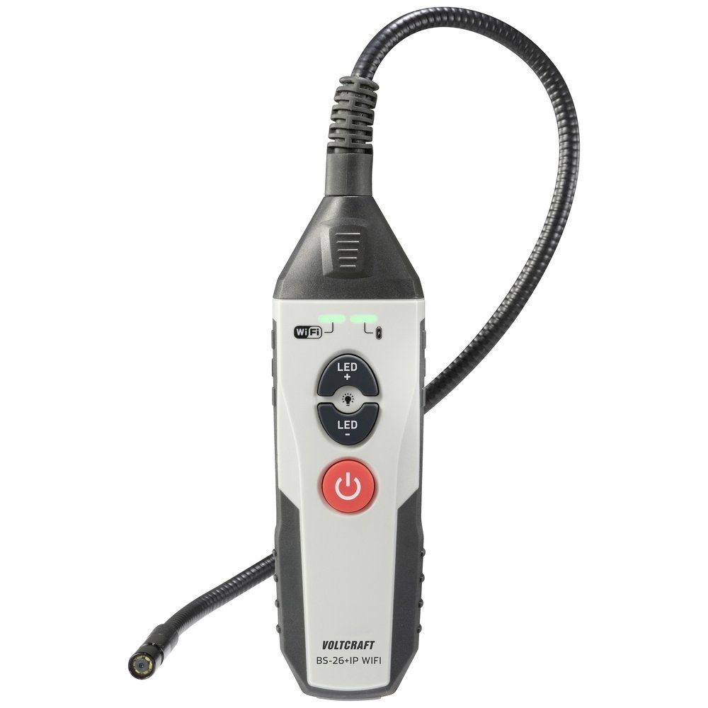 VOLTCRAFT BS-26+IP WIFI Endoskop Sonden-Ø: 9 mm Sonden-Länge: 1 m Inspektionskamera