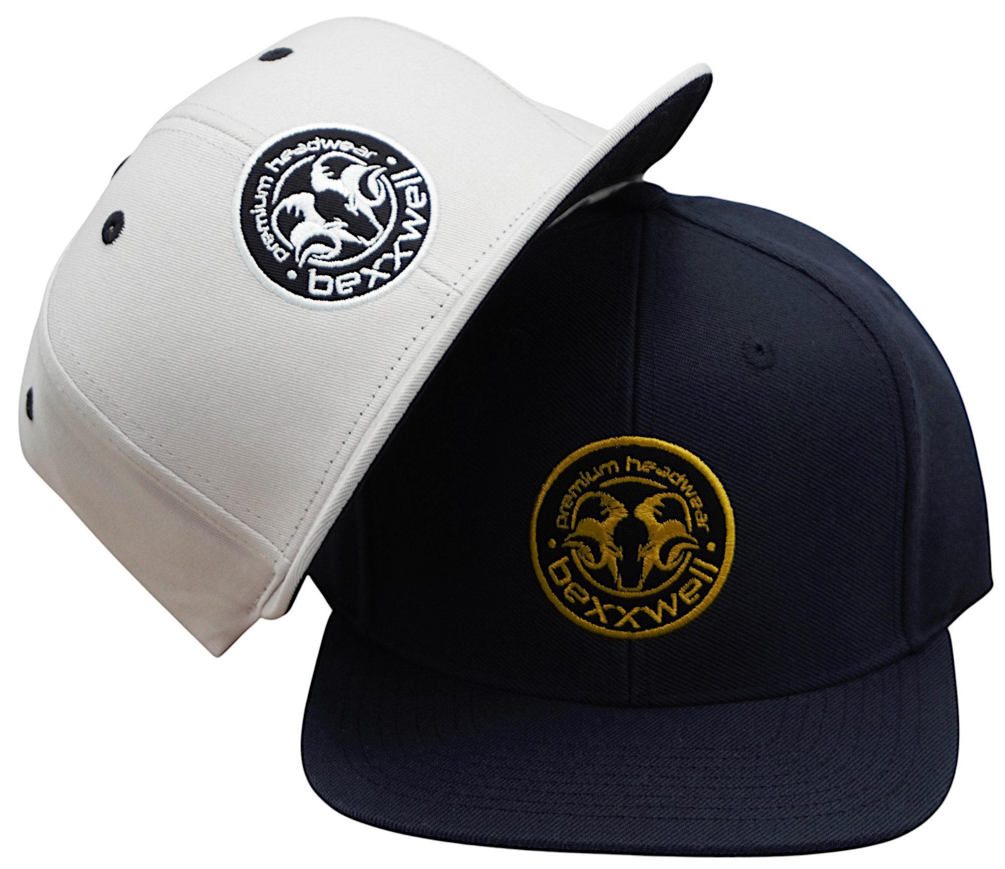 Bexxwell Snapback Cap mit Logo-Patch (optimale Passform, Unisex)