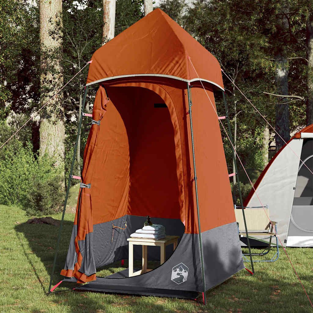 vidaXL Faltzelt WC-Zelt Orange Wasserdicht, (1 tlg)