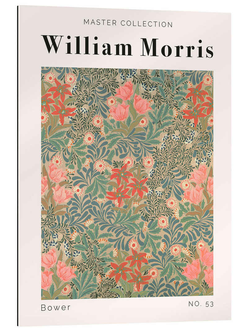 Posterlounge XXL-Wandbild William Morris, Bower No. 53, Schlafzimmer Modern Malerei