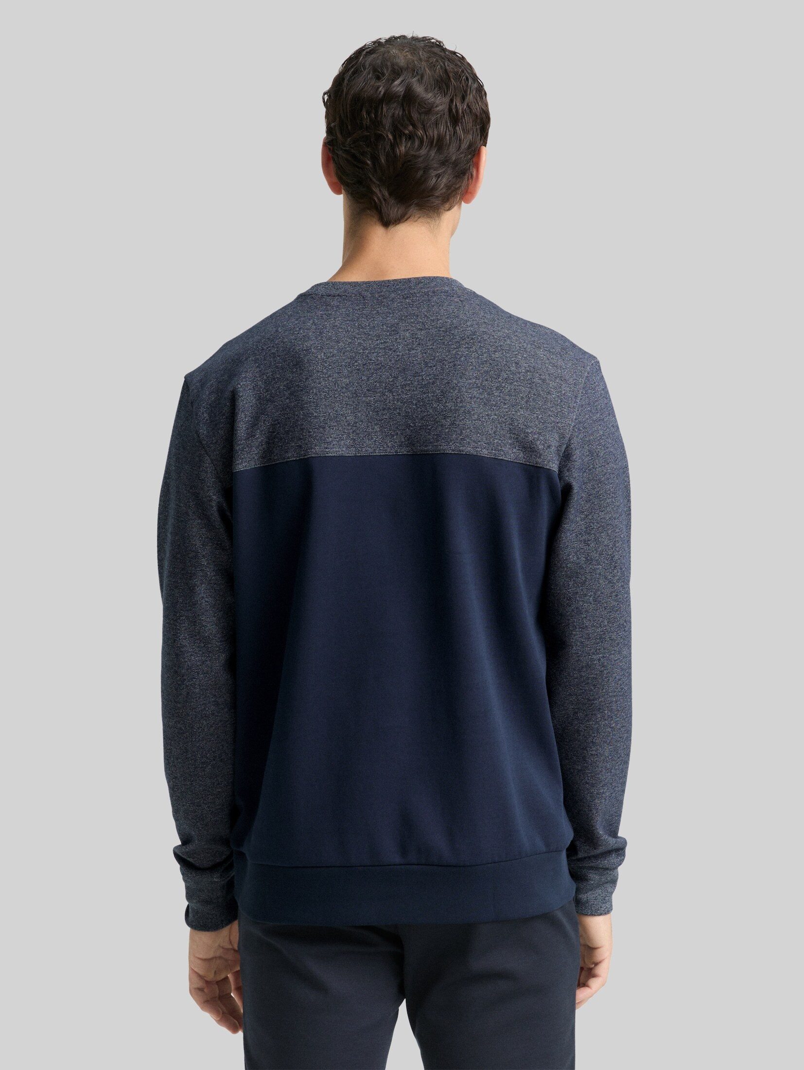 TOM TAILOR Sweatshirt Strick & Sweatshirts Crewneck Sweatshirt mit Struktur-Mix