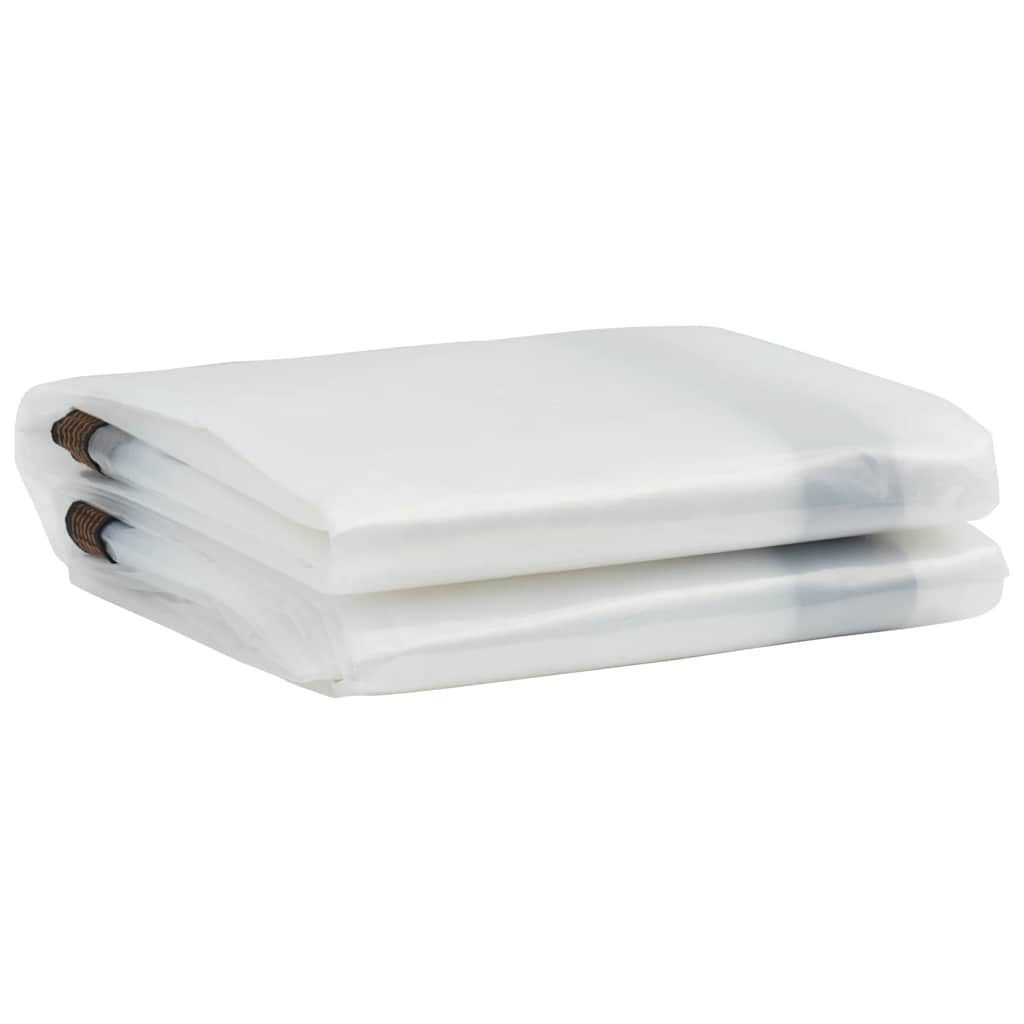 vidaXL Schutzplane 24 mÂ³ Transparente Plane mit Ösen 4x6 m Polyethylen
