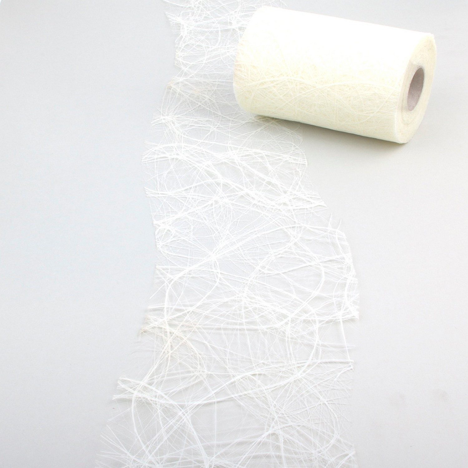 Deko AS Узкие скатерти Sizoweb Tischband Wellenschnitt weiß ca. 12,5 cm Rolle 25 Meter 64W 0 (1-tlg, 1 Rolle Узкие скатерти), Strapazierfähig