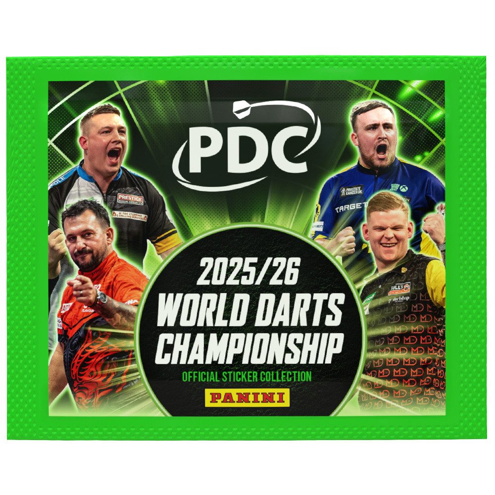 Panini Sammelkarte Darts PDC World Championship Sticker 2026 - 1 Tüte