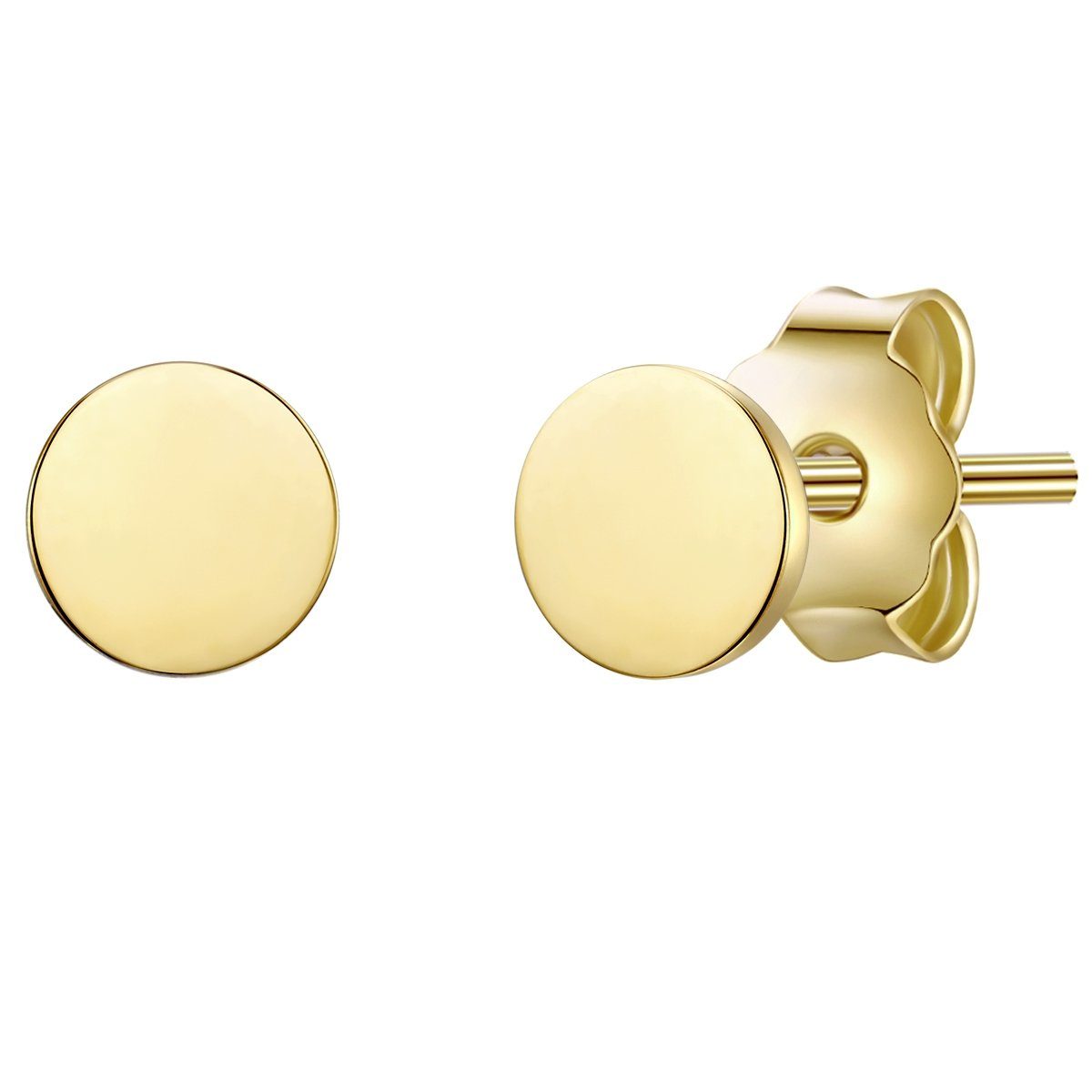 Paar Ohrstecker gelbgold